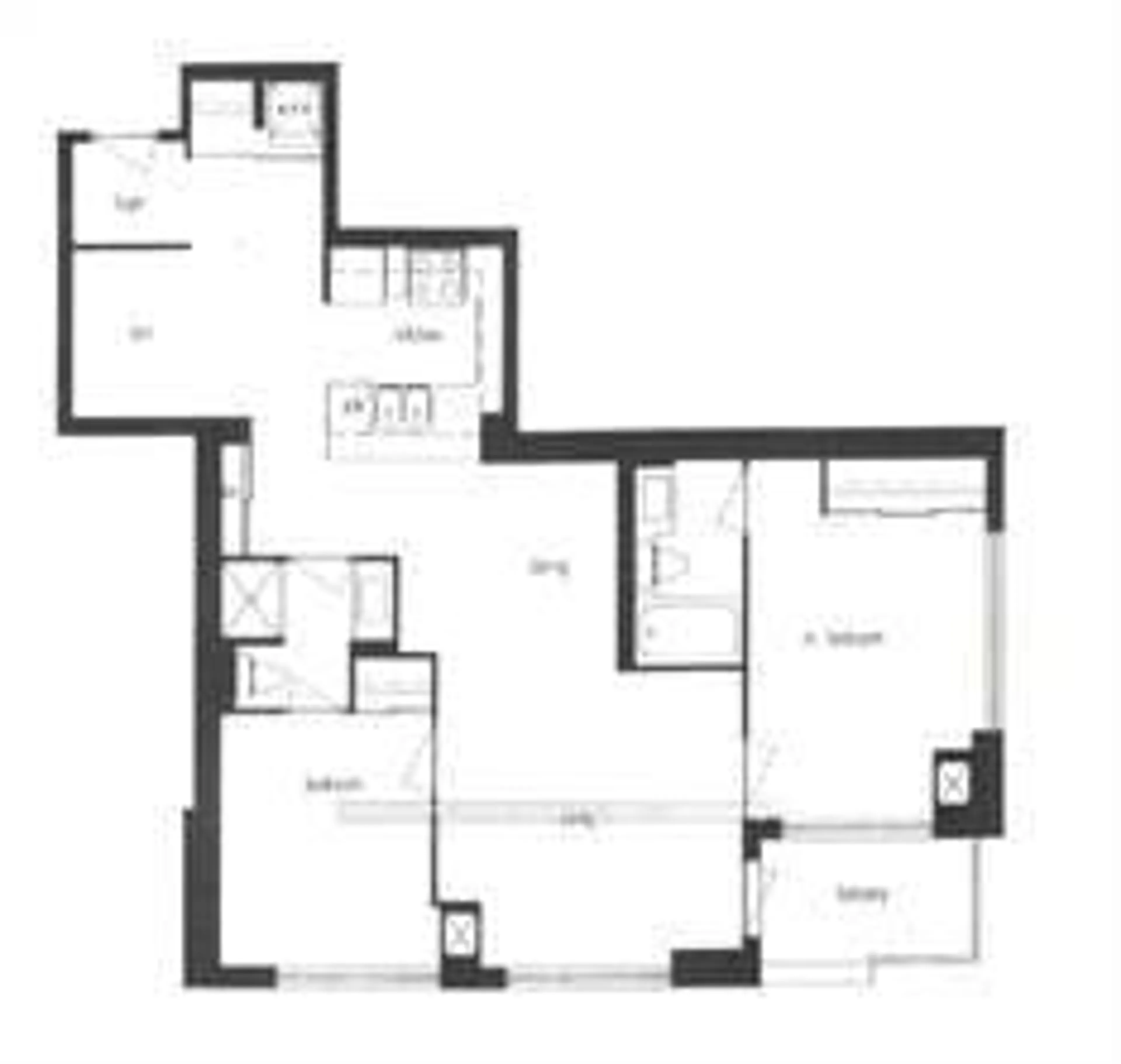 Floor plan for 761 Bay St #1509, Toronto Ontario M5G 2R2