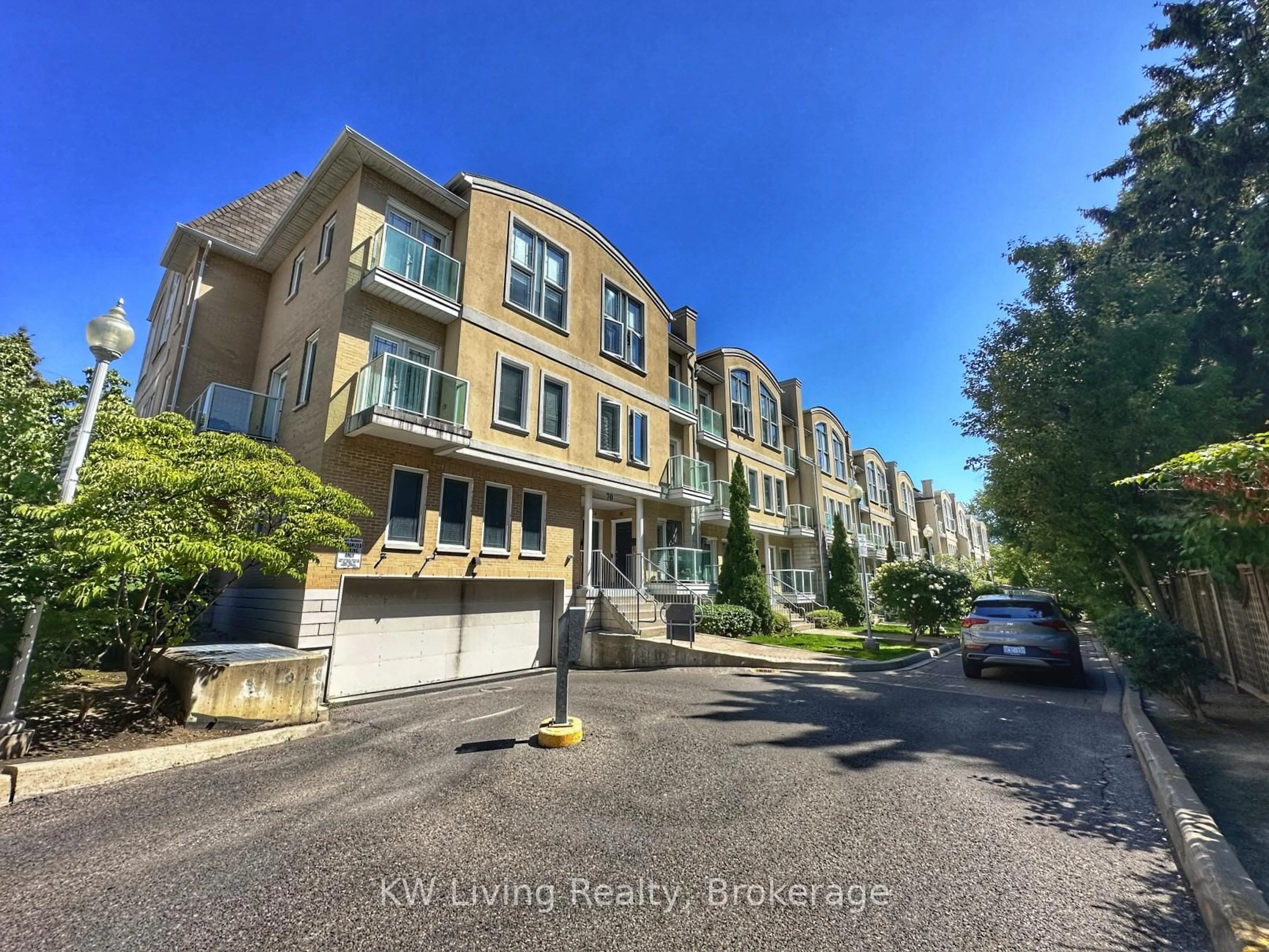 A pic from outside/outdoor area/front of a property/back of a property/a pic from drone, unknown for 70 Byng Ave #15, Toronto Ontario M2N 7L9