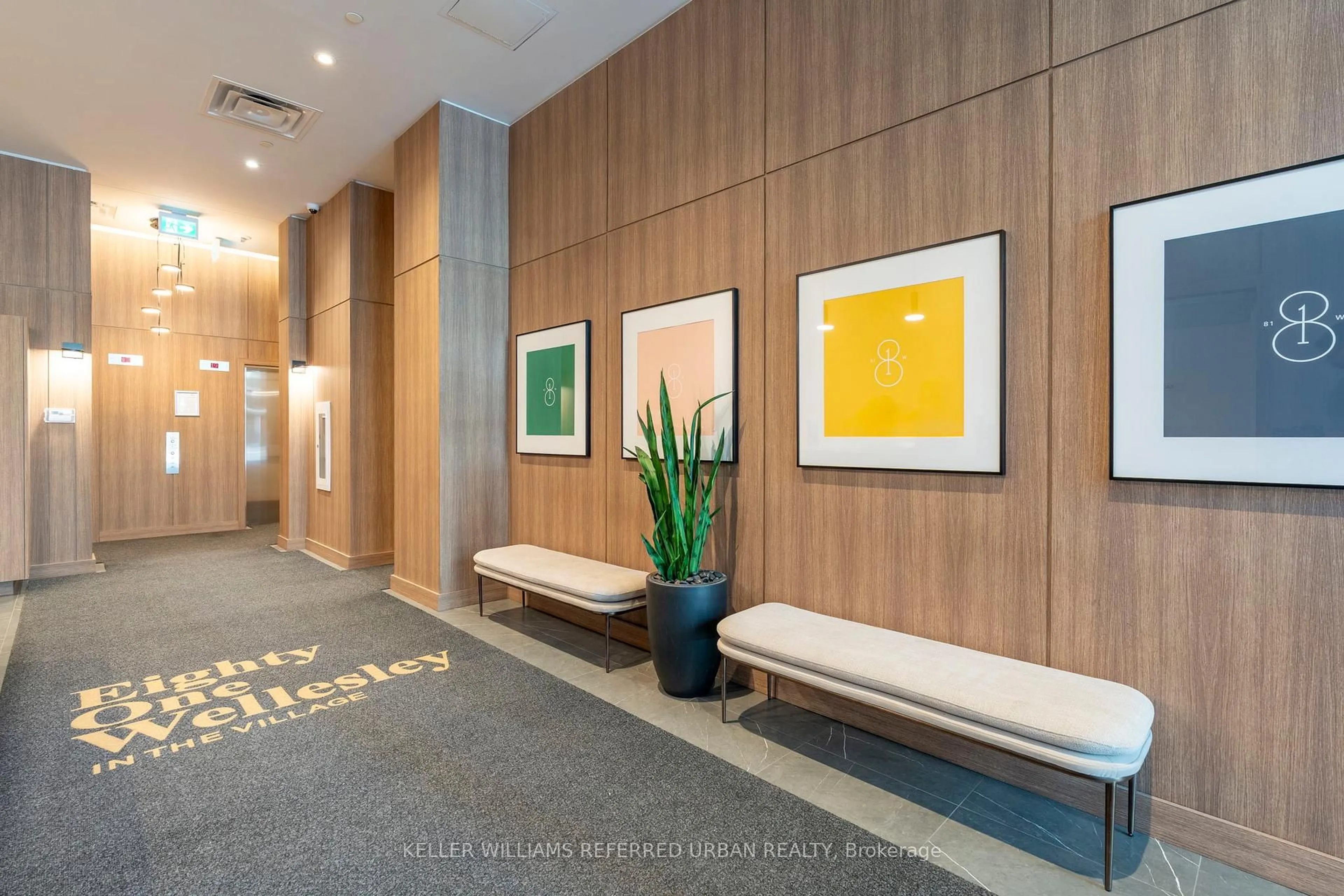 Indoor foyer for 81 Wellesley St #402, Toronto Ontario M4Y 0C5