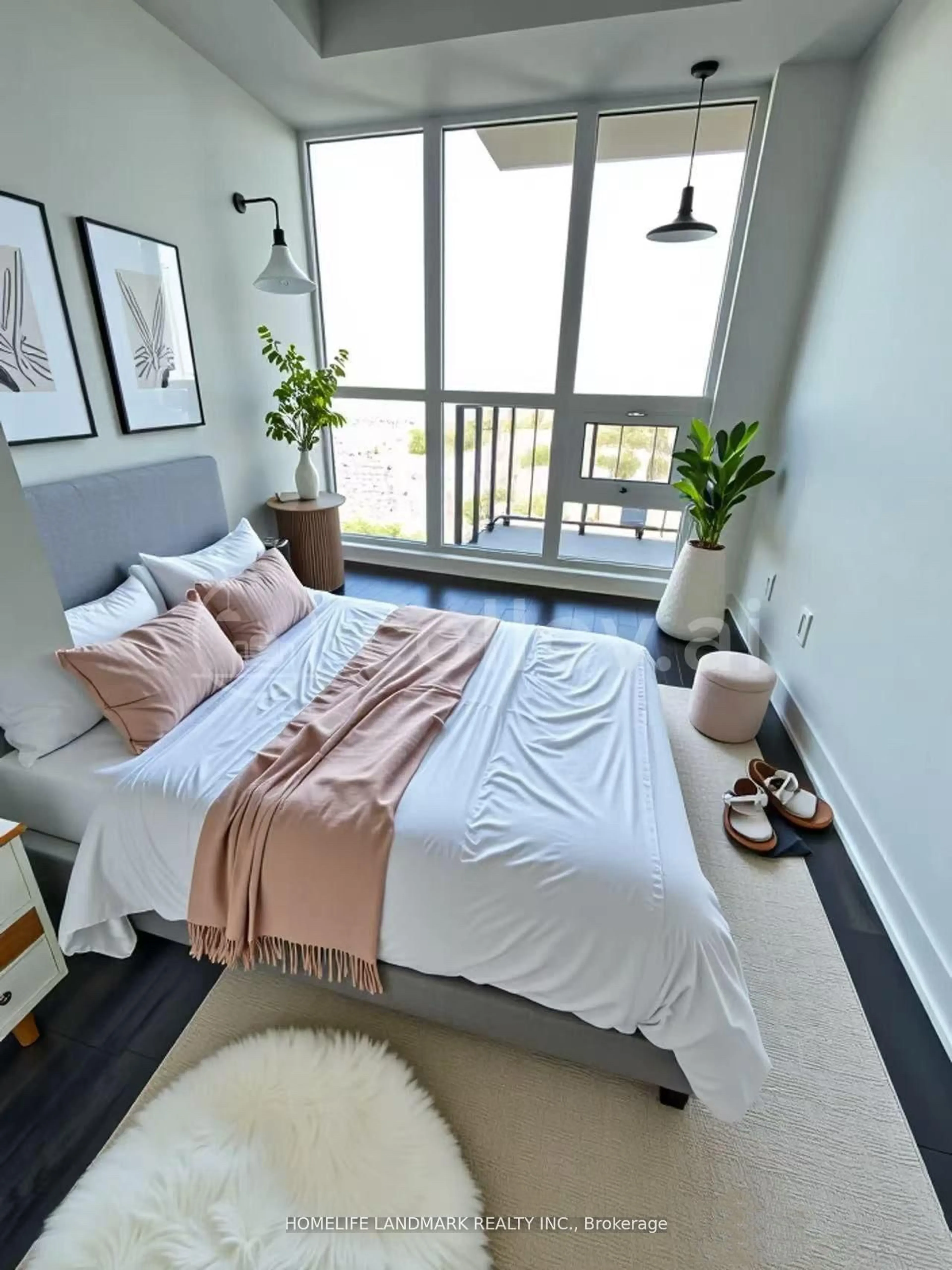 Bedroom with bed, unknown for 49 East Liberty St #2210, Toronto Ontario M6K 0B2