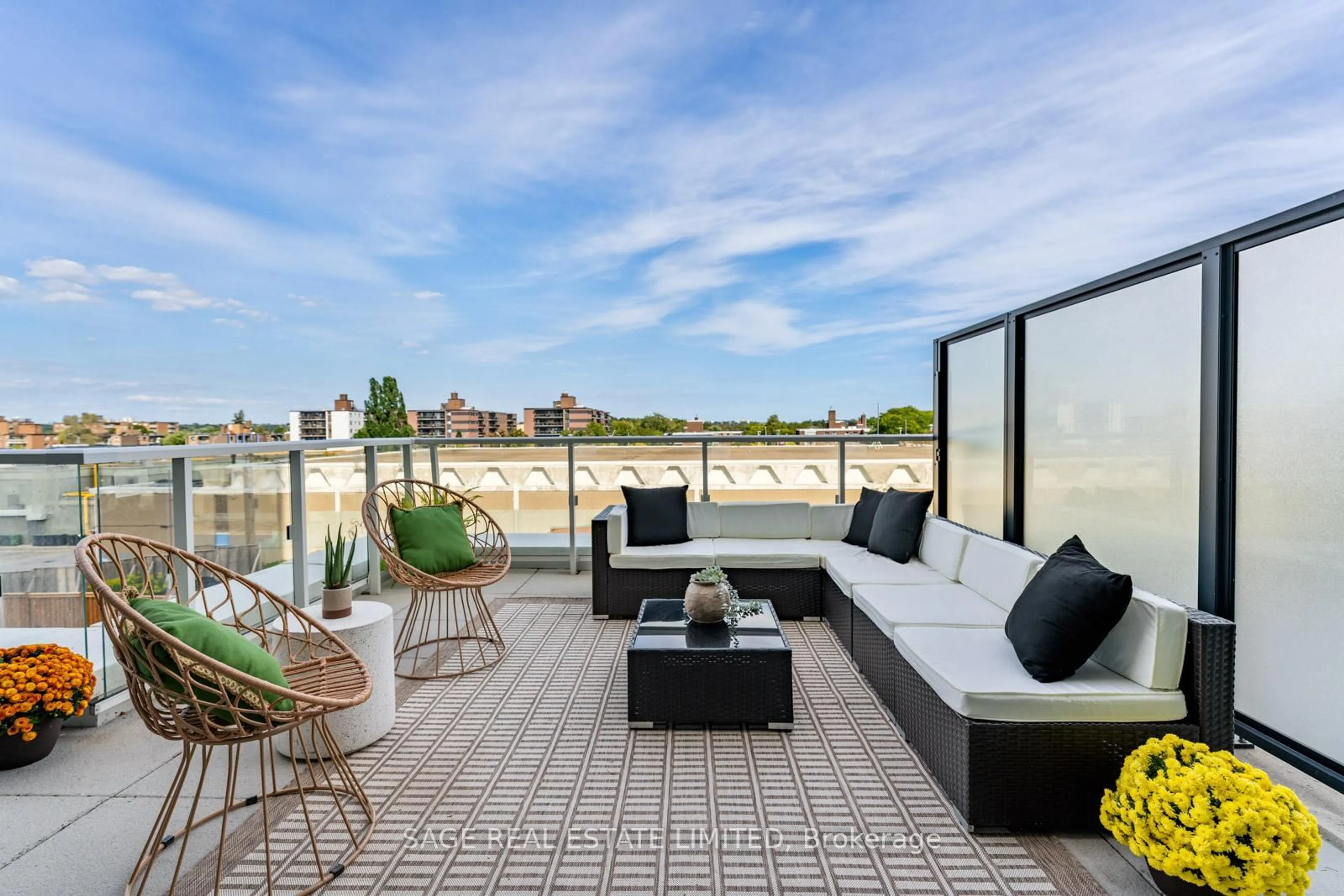 Patio, water/lake/river/ocean view for 50 O'neill Rd #212, Toronto Ontario M3C 0R1