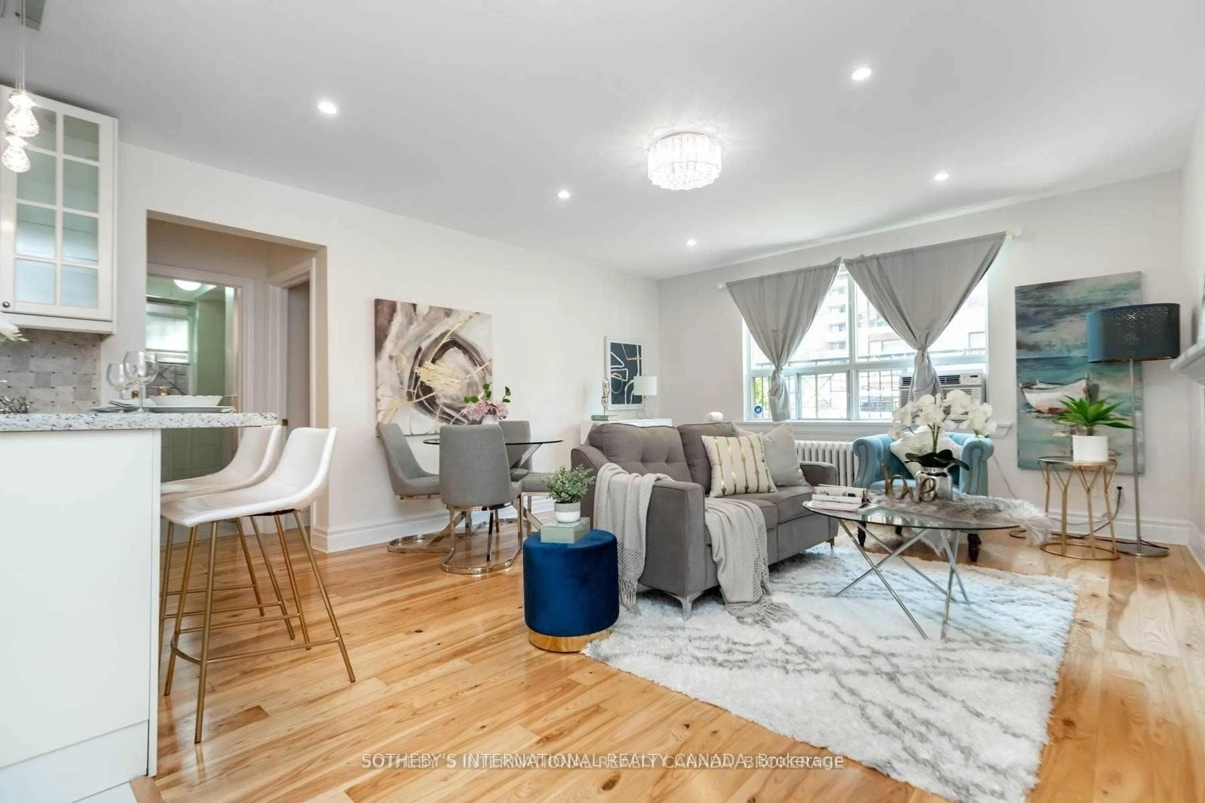 Living room with furniture, unknown for 35 Raglan Ave #108, Toronto Ontario M6C 2K7