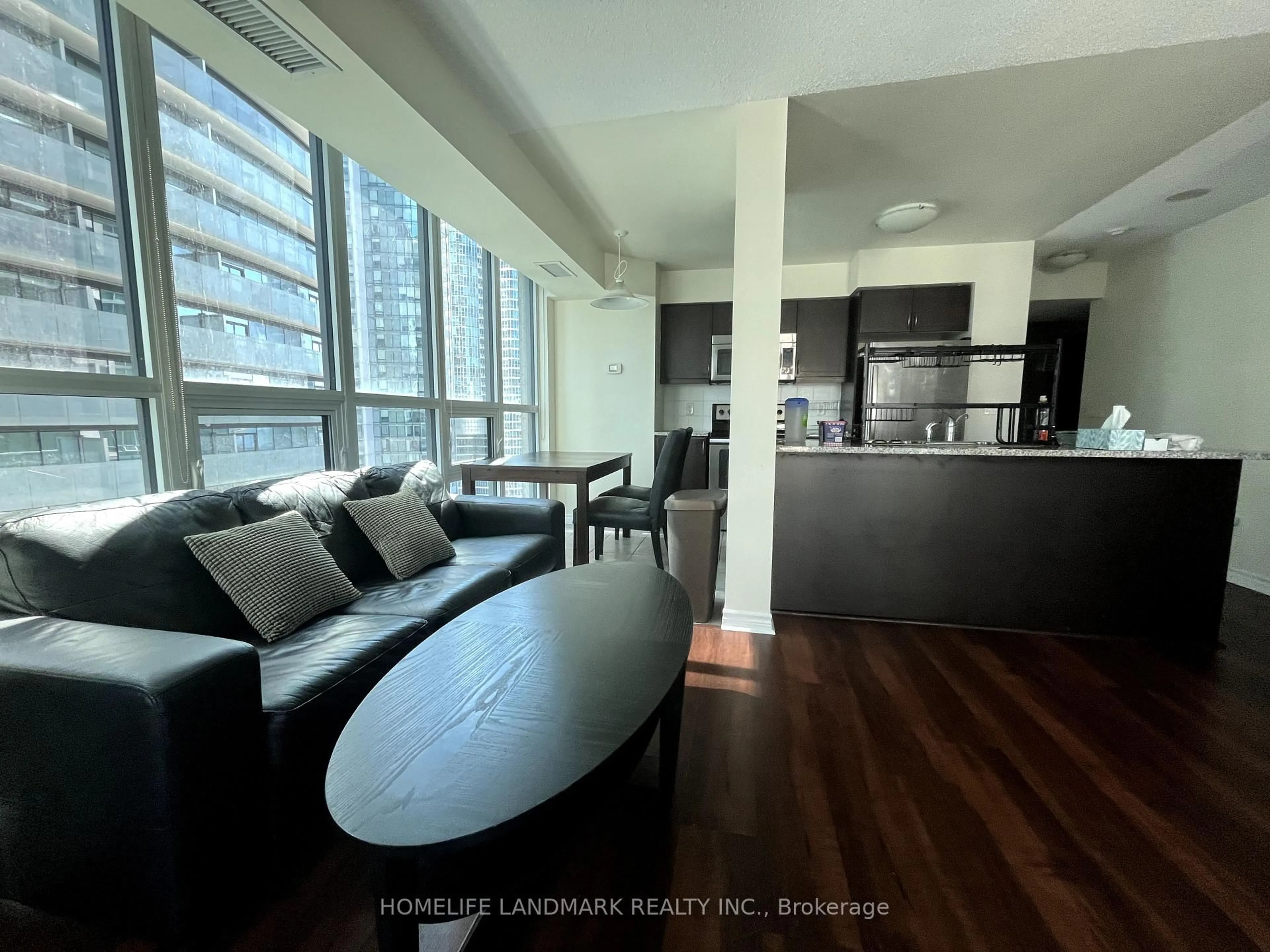 Living room with furniture, unknown for 19 Grand Trunk Cres #1706, Toronto Ontario M5J 3A3