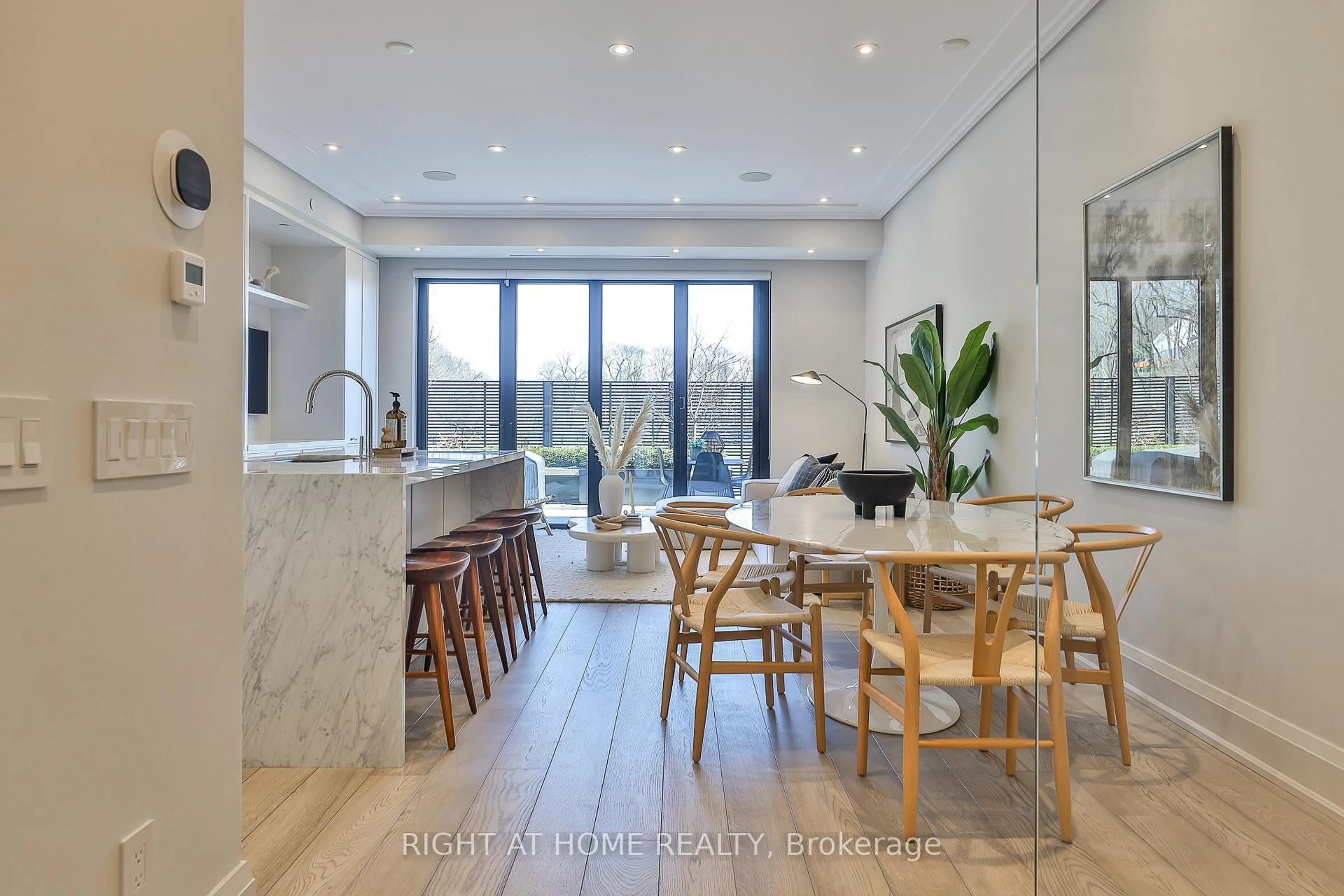 Contemporary kitchen, wood/laminate floor for 363 Avenue Rd, Toronto Ontario M4V 0A9