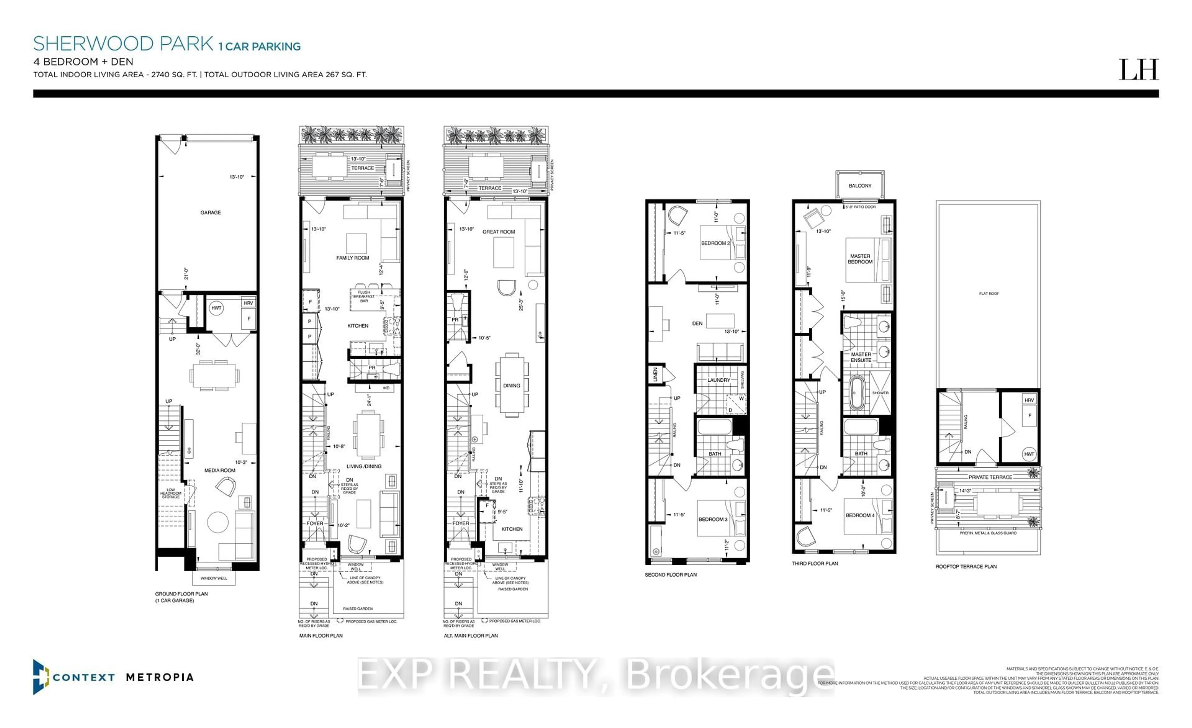 Floor plan for 58 Hooyo Terr, Toronto Ontario M6A 0G1