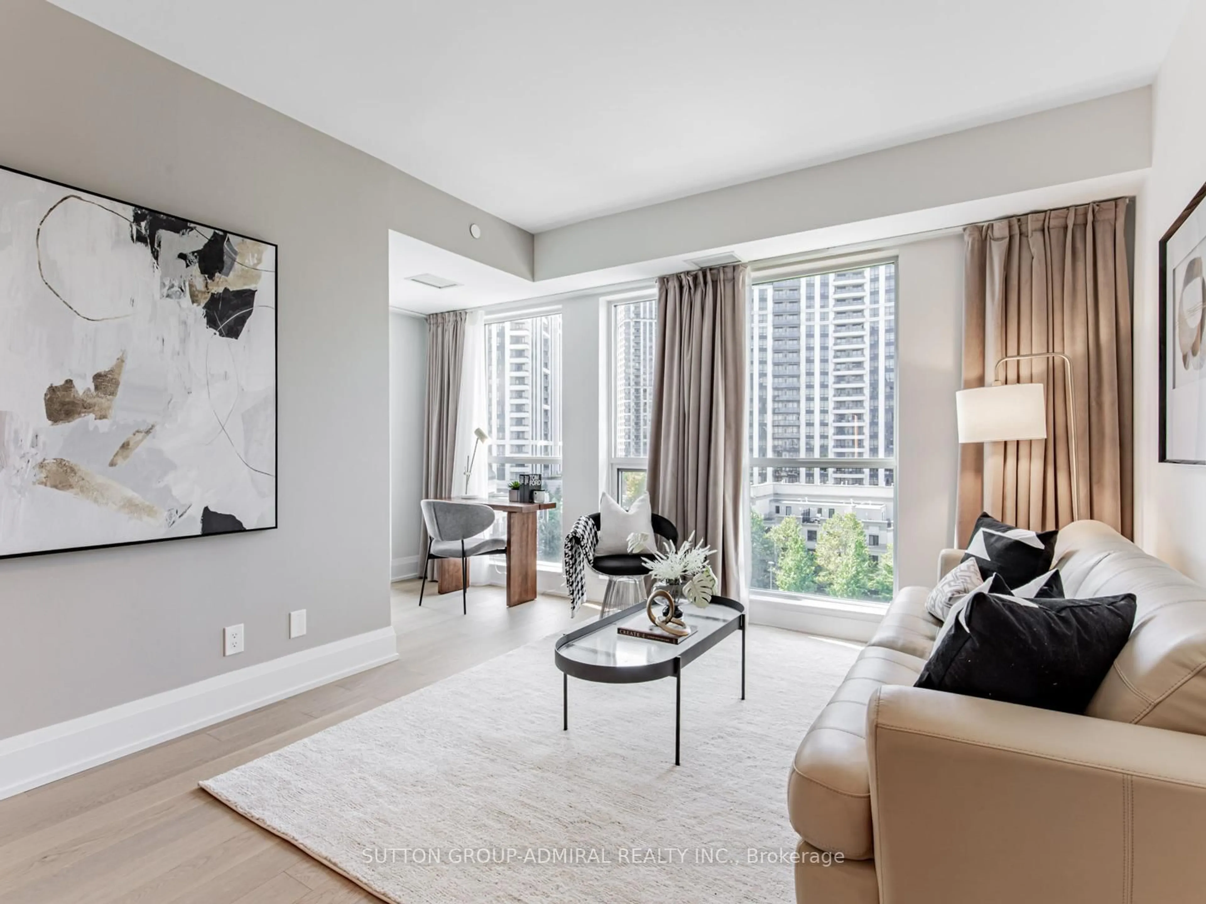 Living room with furniture, unknown for 120 Harrison Garden Blvd #733, Toronto Ontario M2N 0H1