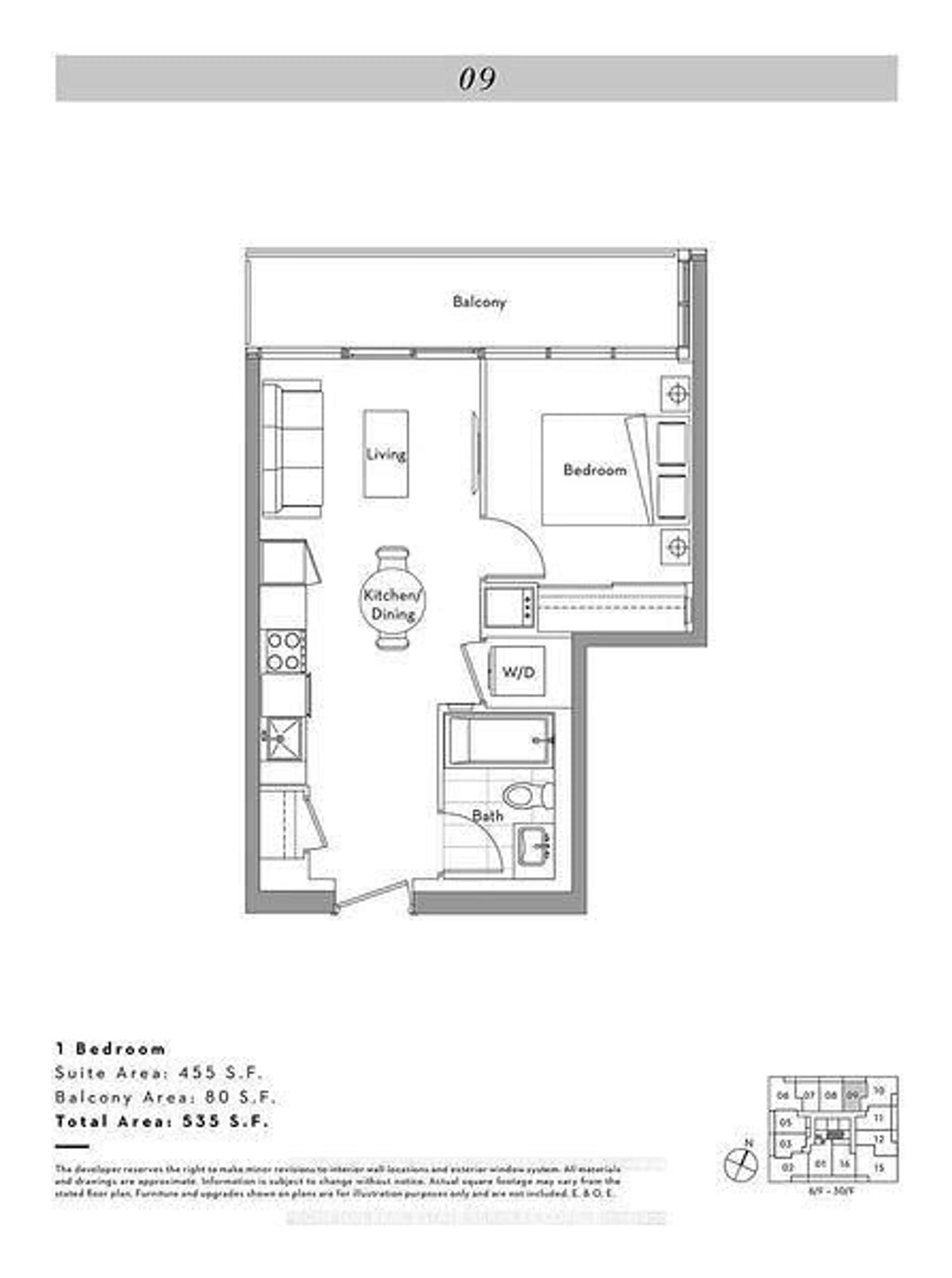 Floor plan for 17 Bathurst St #2709, Toronto Ontario M5V 0N1
