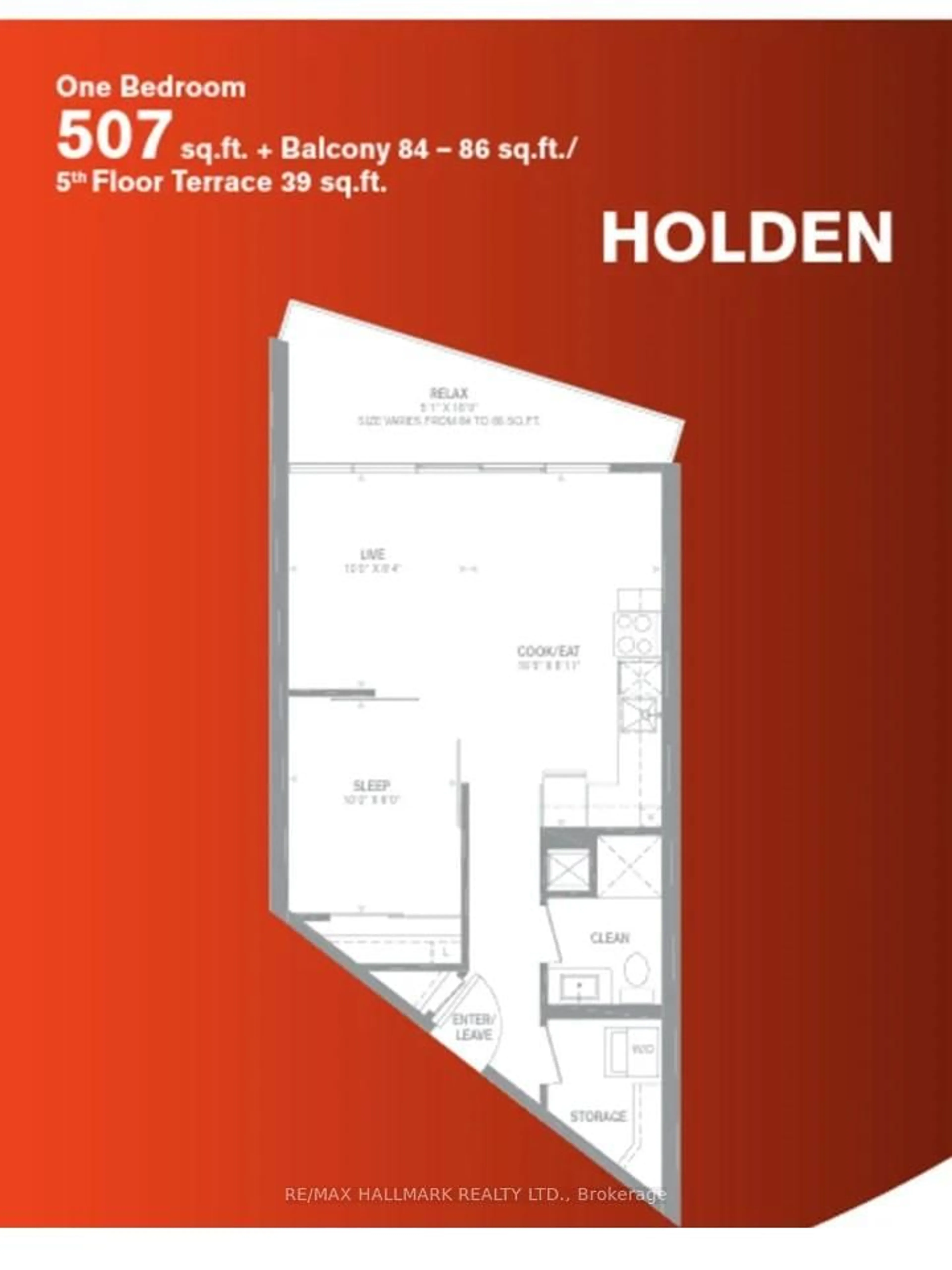 Floor plan for 51 East Liberty St #1215, Toronto Ontario M6K 3P8