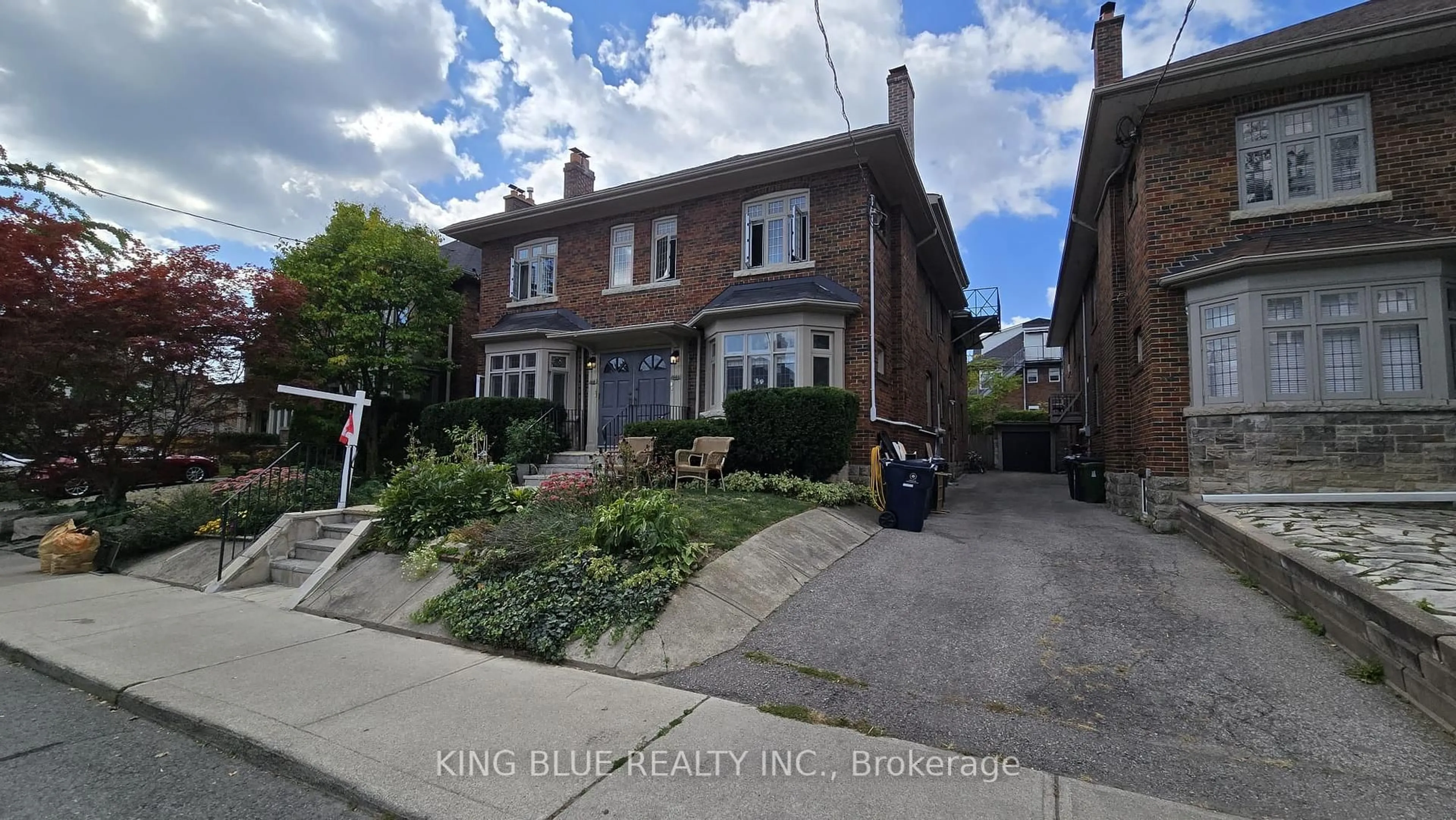 Home with brick exterior material, street for 144 Highbourne Rd, Toronto Ontario M5P 2J7