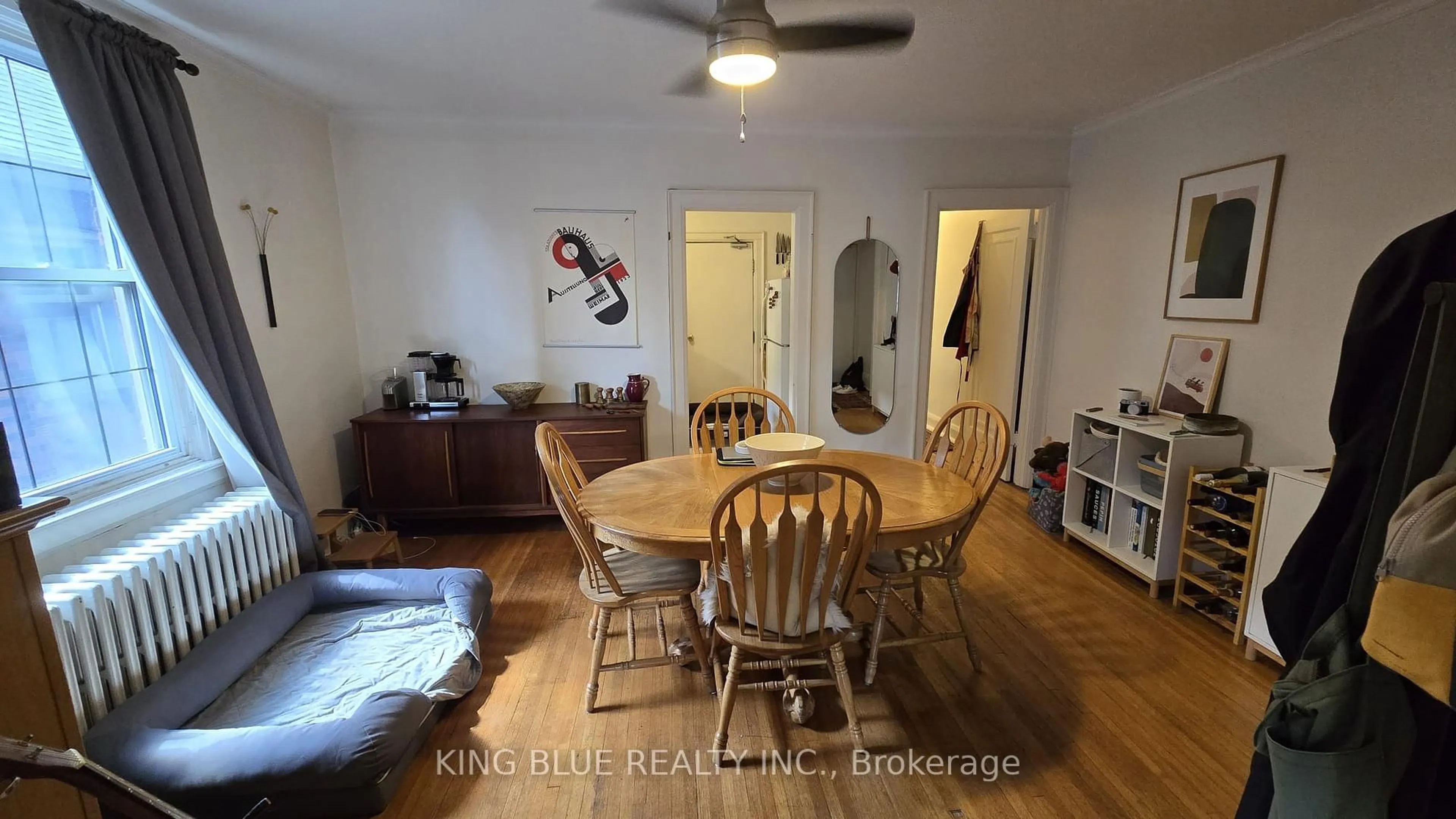Dining room, wood/laminate floor for 144 Highbourne Rd, Toronto Ontario M5P 2J7