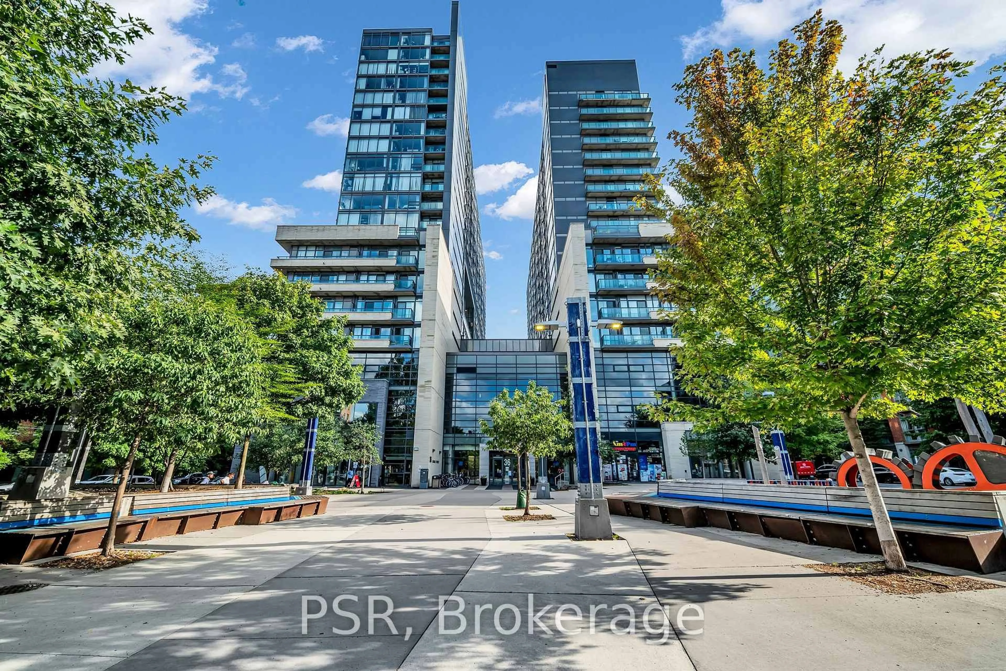 A pic from outside/outdoor area/front of a property/back of a property/a pic from drone, street for 36 Lisgar St #1210E, Toronto Ontario M6J 0C7