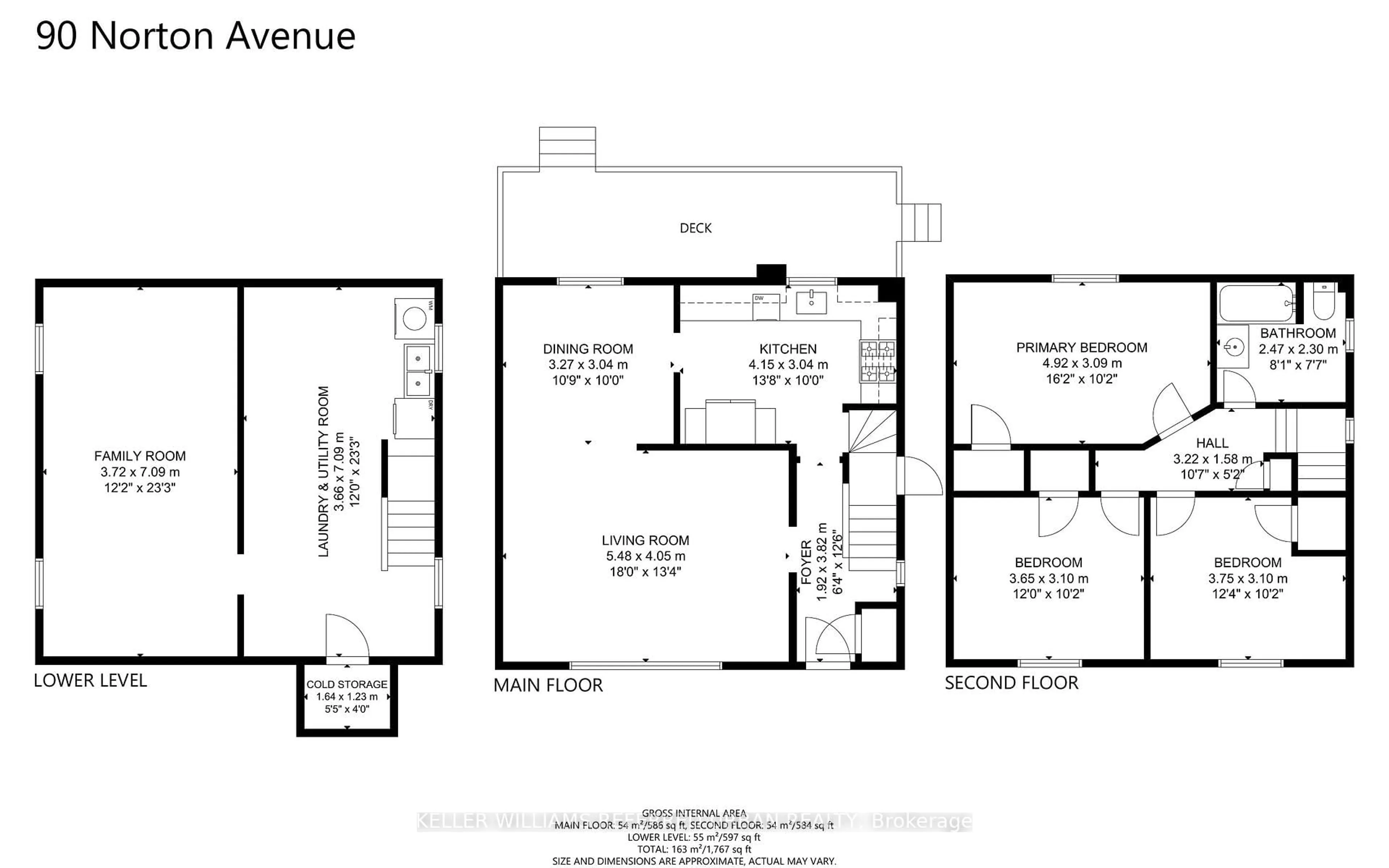 Floor plan for 90 Norton Ave, Toronto Ontario M2N 4A5