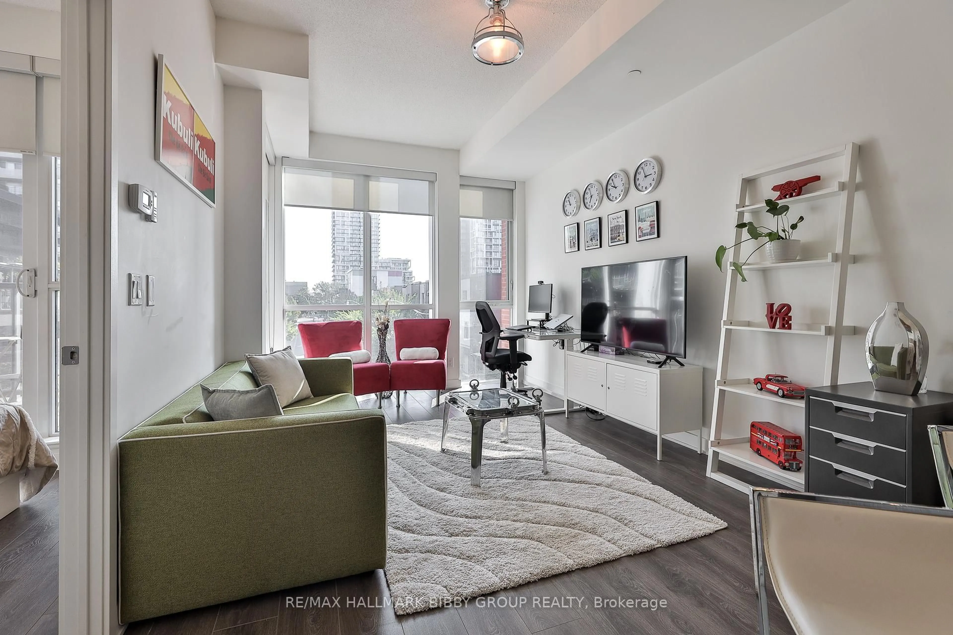 Living room with furniture, unknown for 170 Sumach St #307, Toronto Ontario M5A 0C3