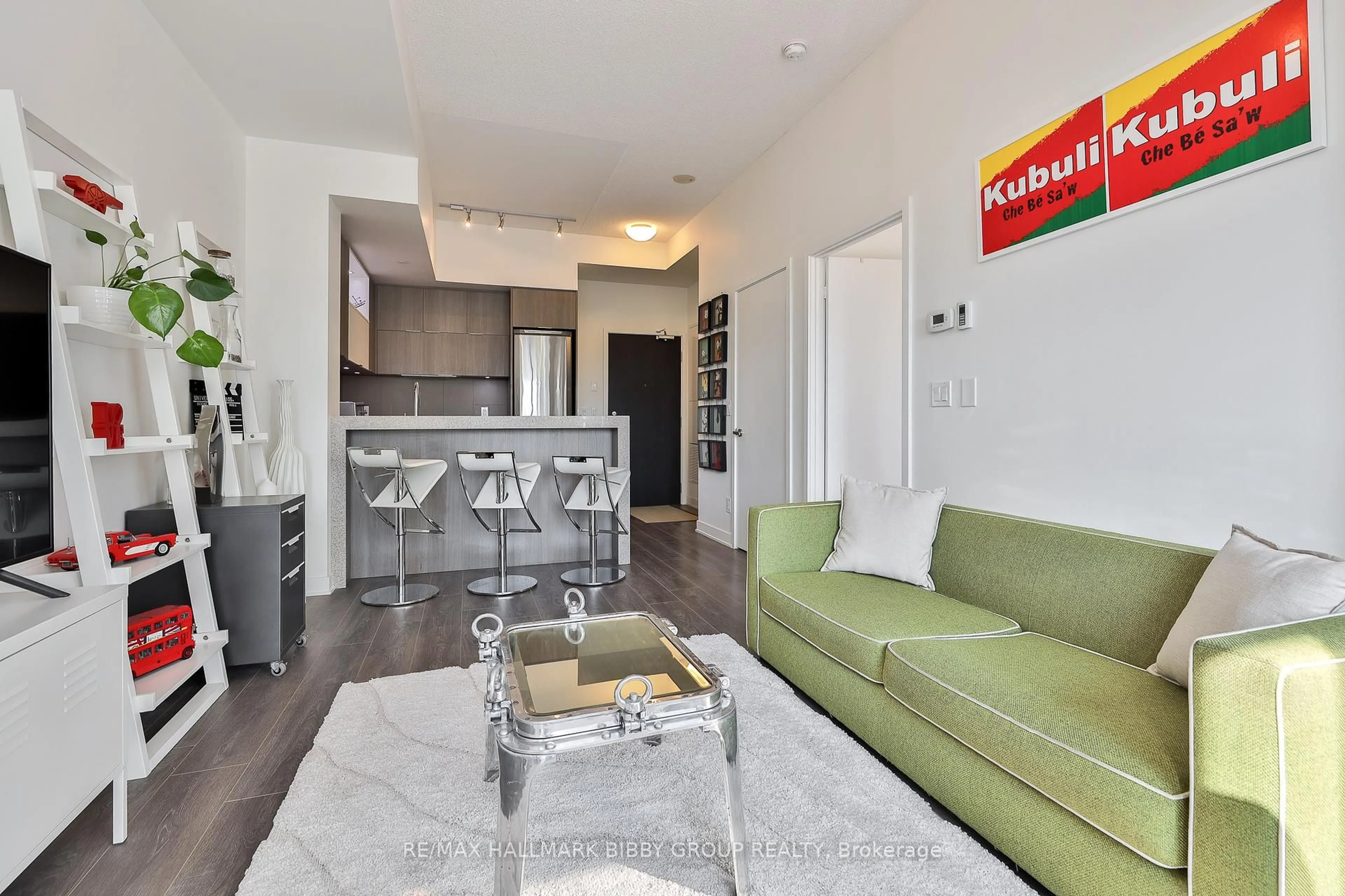 Living room with furniture, unknown for 170 Sumach St #307, Toronto Ontario M5A 0C3