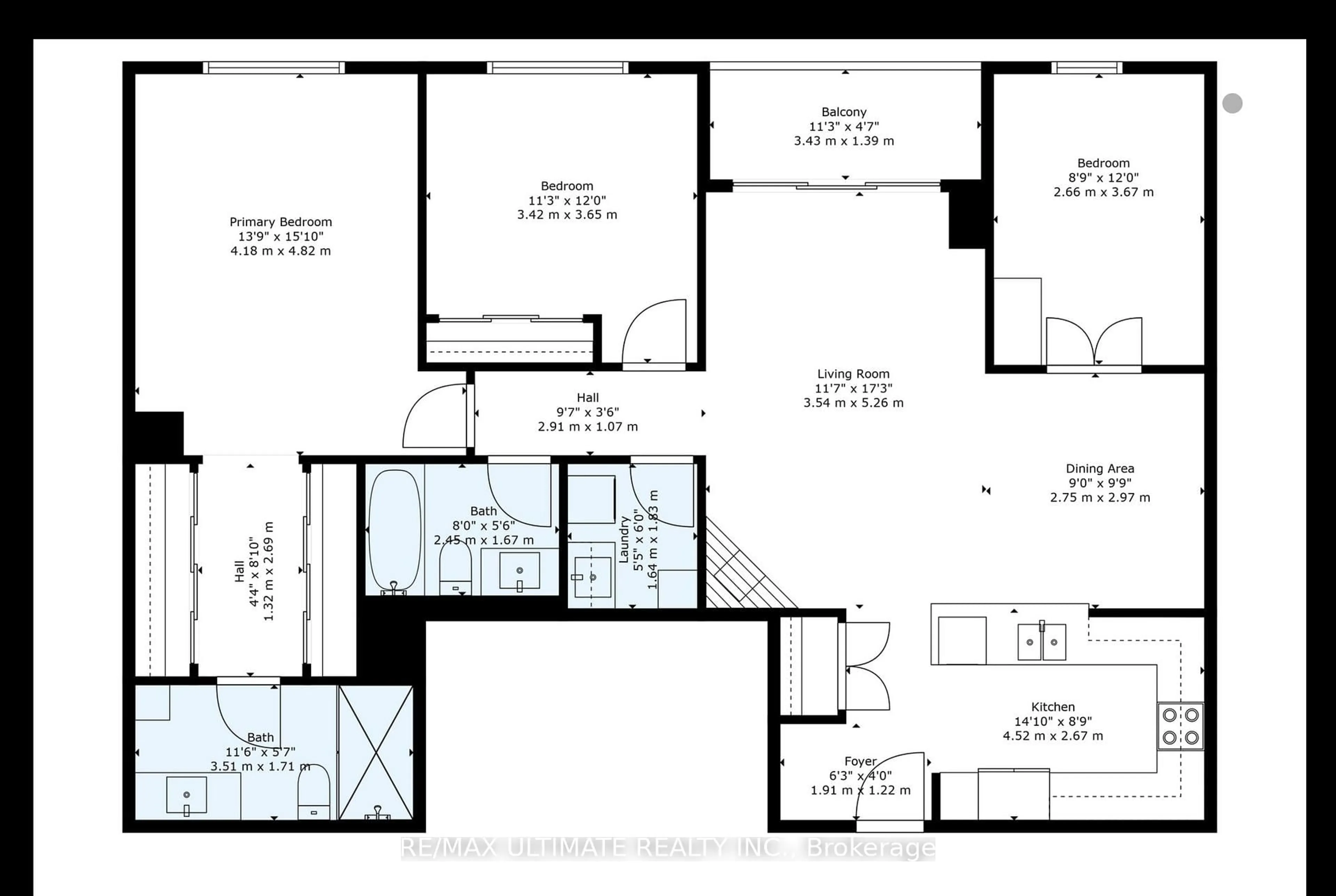 Floor plan for 1750 Bayview Ave #209, Toronto Ontario M4G 3C4