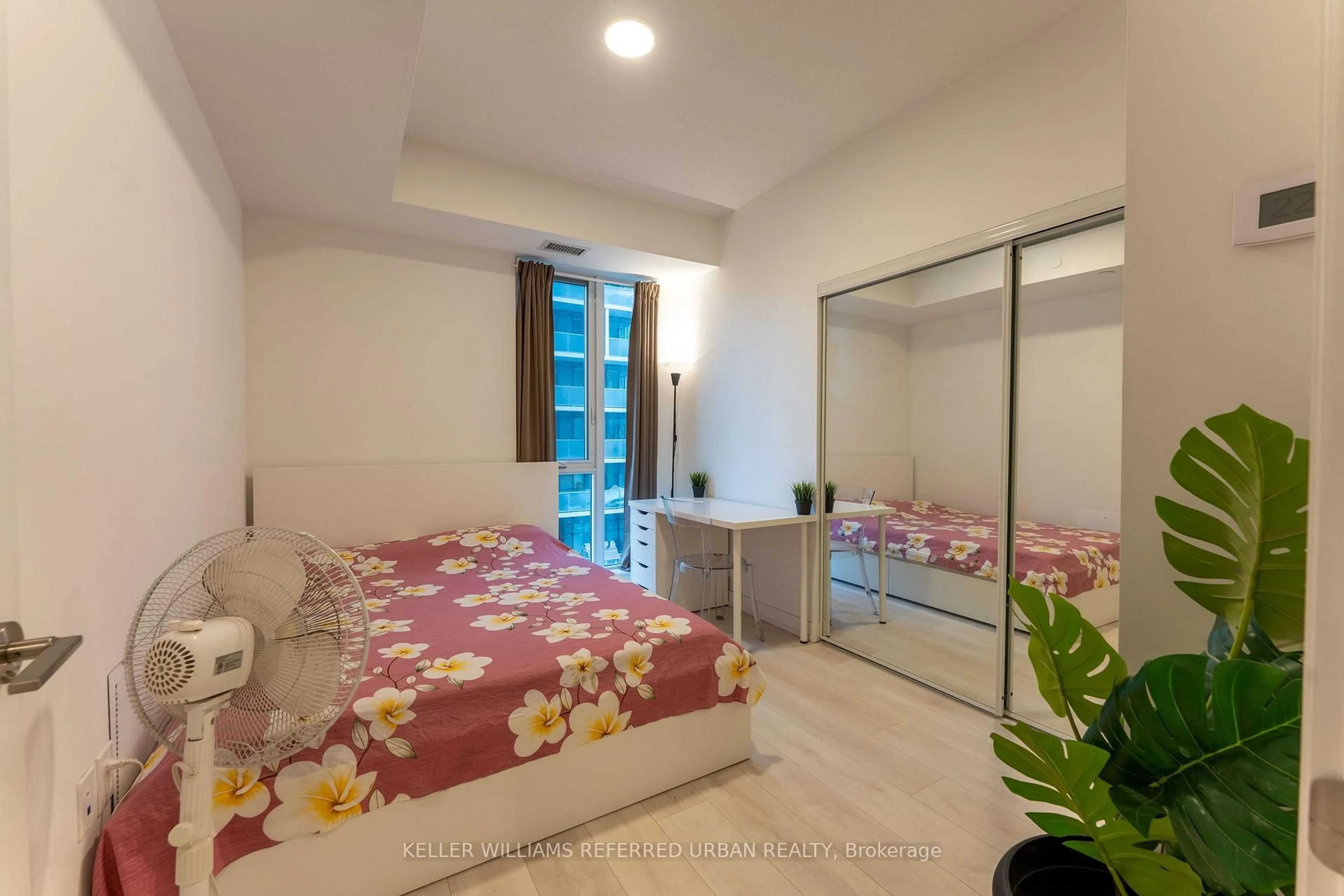 Bedroom with bed, unknown for 225 Sumach St #611, Toronto Ontario M5A 0P8