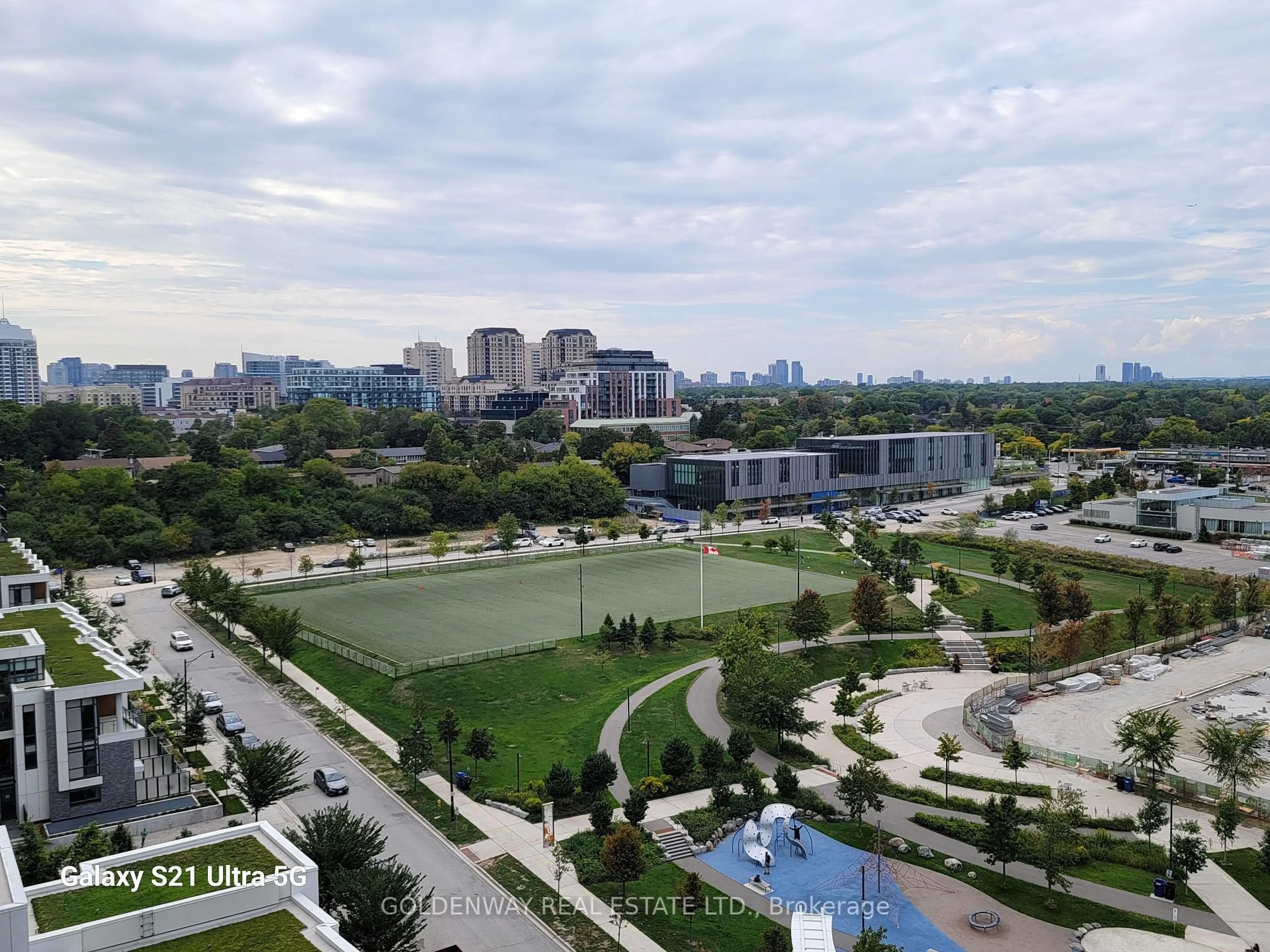 A pic from outside/outdoor area/front of a property/back of a property/a pic from drone, city buildings view from balcony for 95 McMahon Dr #1608, Toronto Ontario M2K 0H2
