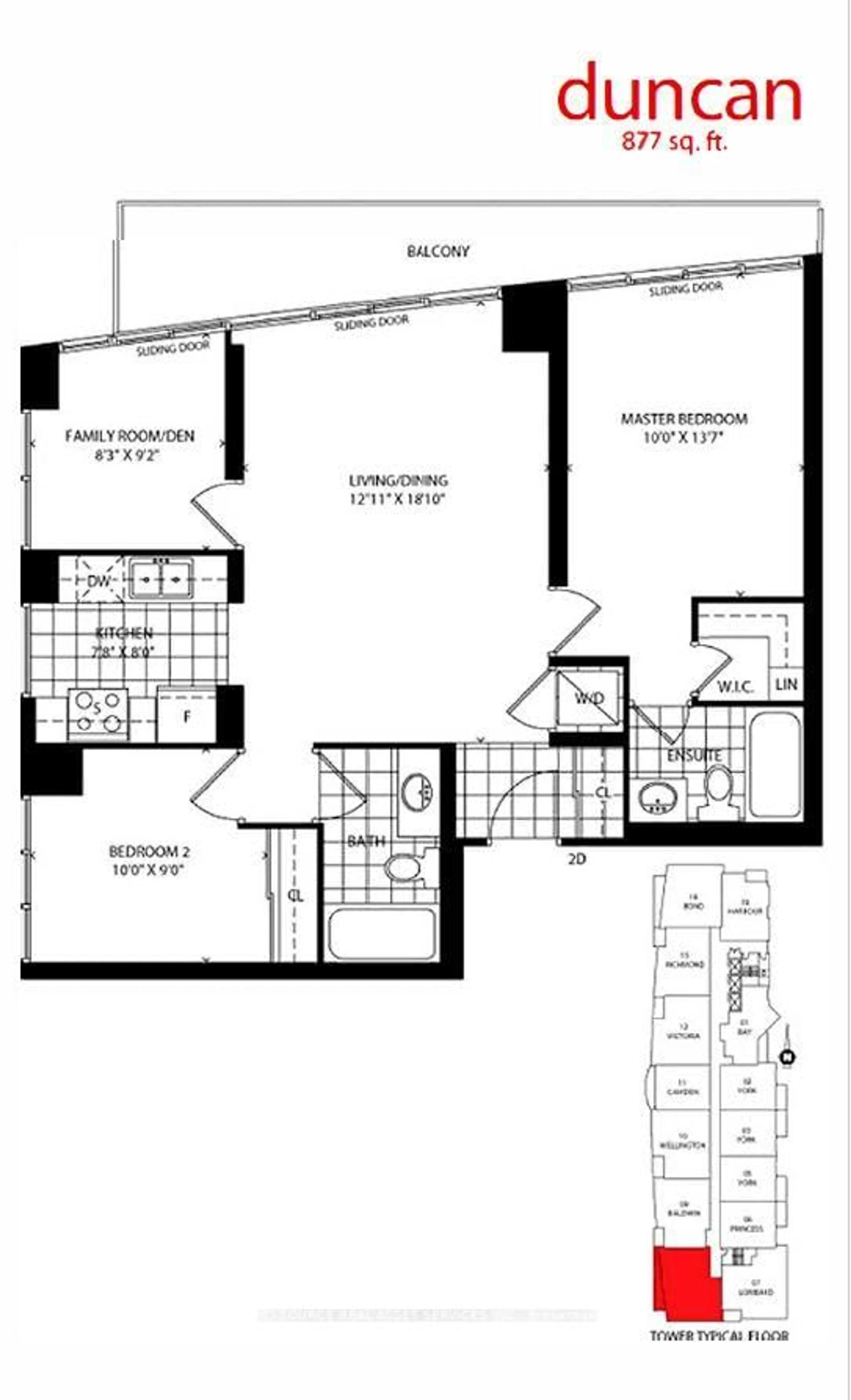 Floor plan for 51 Lower Simcoe St #808, Toronto Ontario M5J 3A2