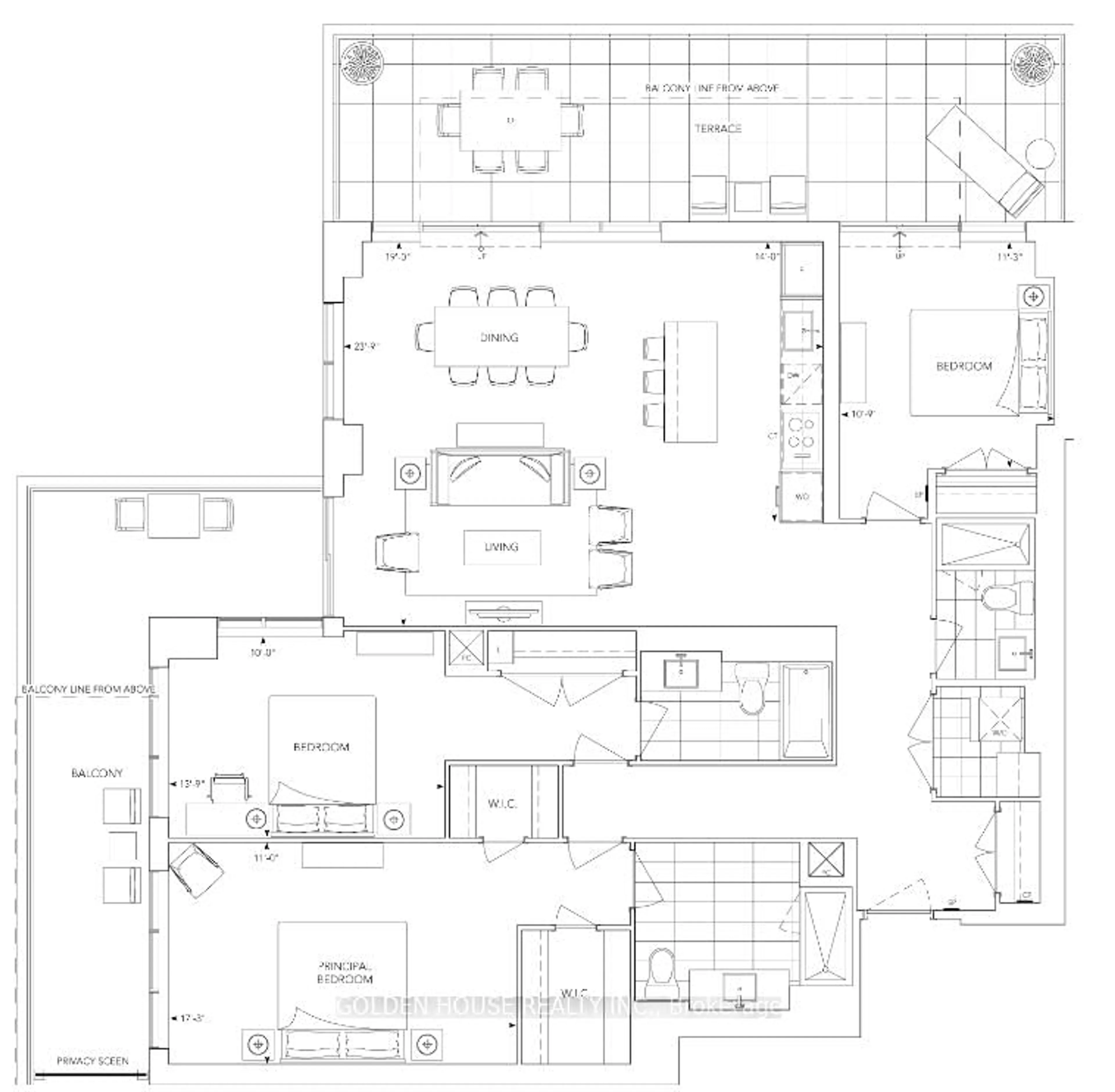 Floor plan for 30 Inn On the Park Dr #903, Toronto Ontario M3C 0P7