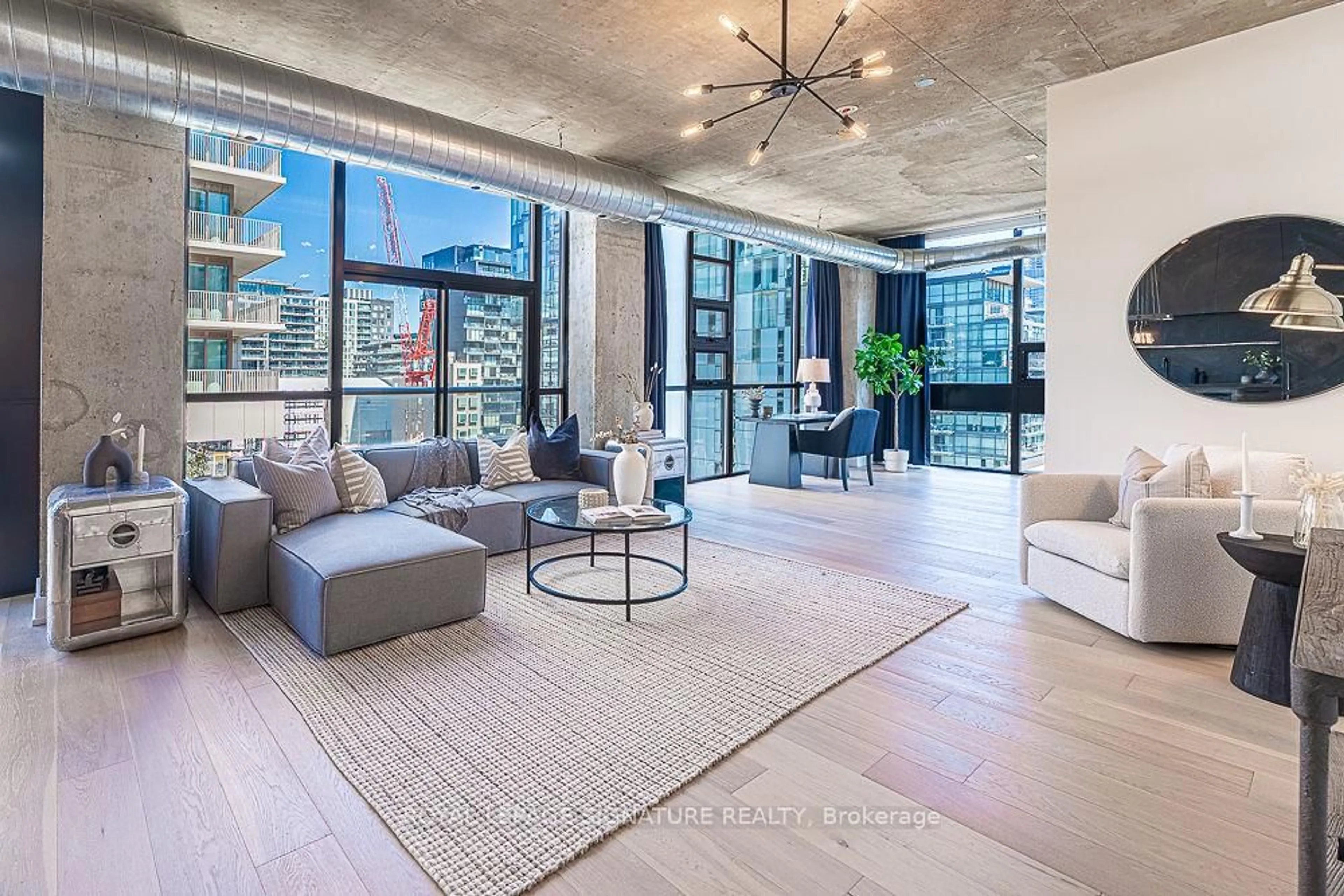 Living room with furniture, unknown for 60 Bathurst St #705, Toronto Ontario M5V 2P4