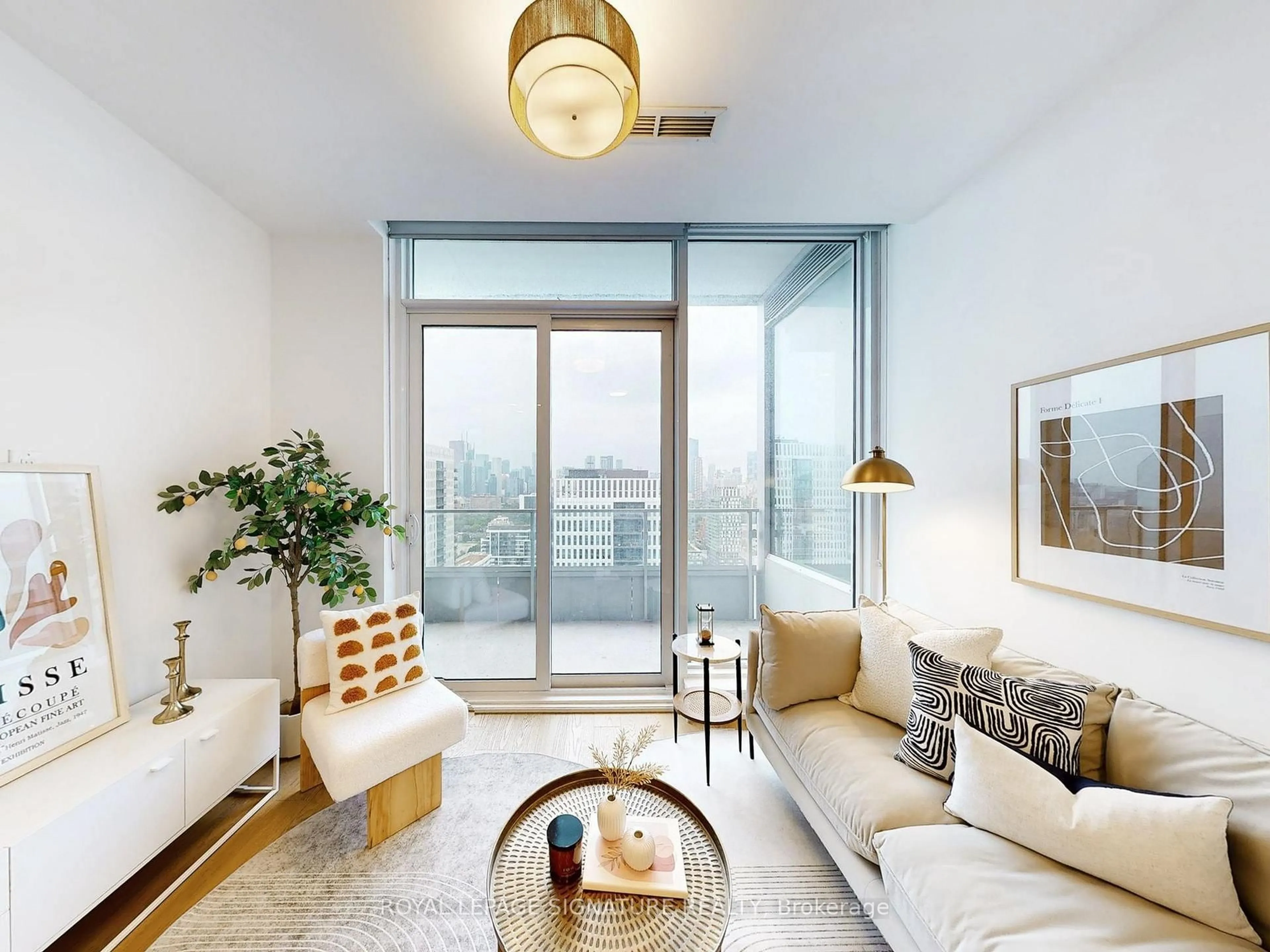 Living room with furniture, unknown for 20 Tubman Ave #2616, Toronto Ontario M5A 0M8