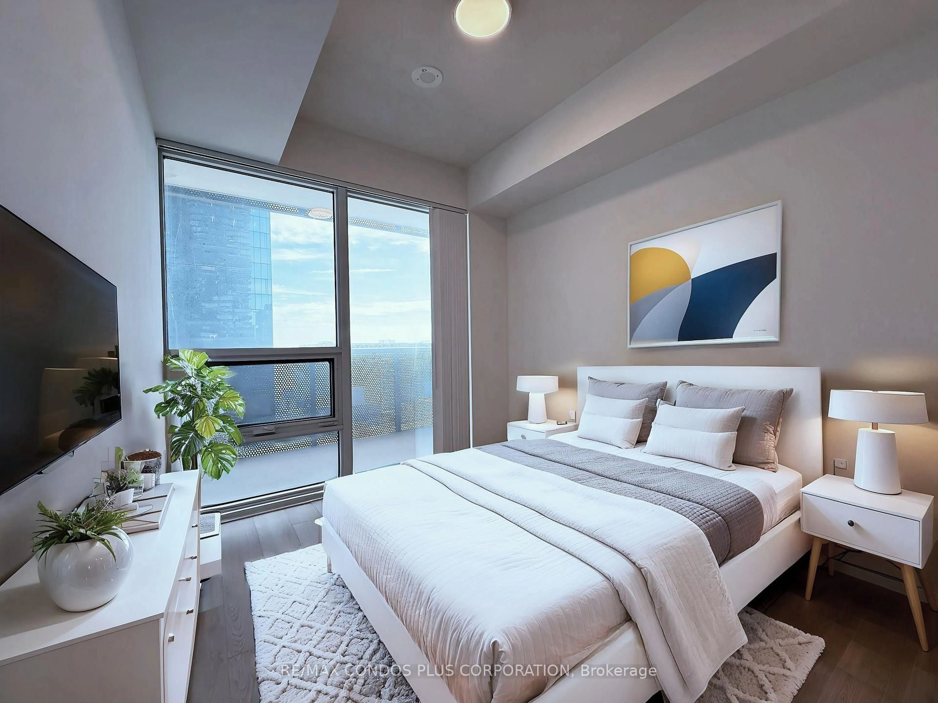 Bedroom with bed, unknown for 55 Cooper St #1609, Toronto Ontario M5E 0G1