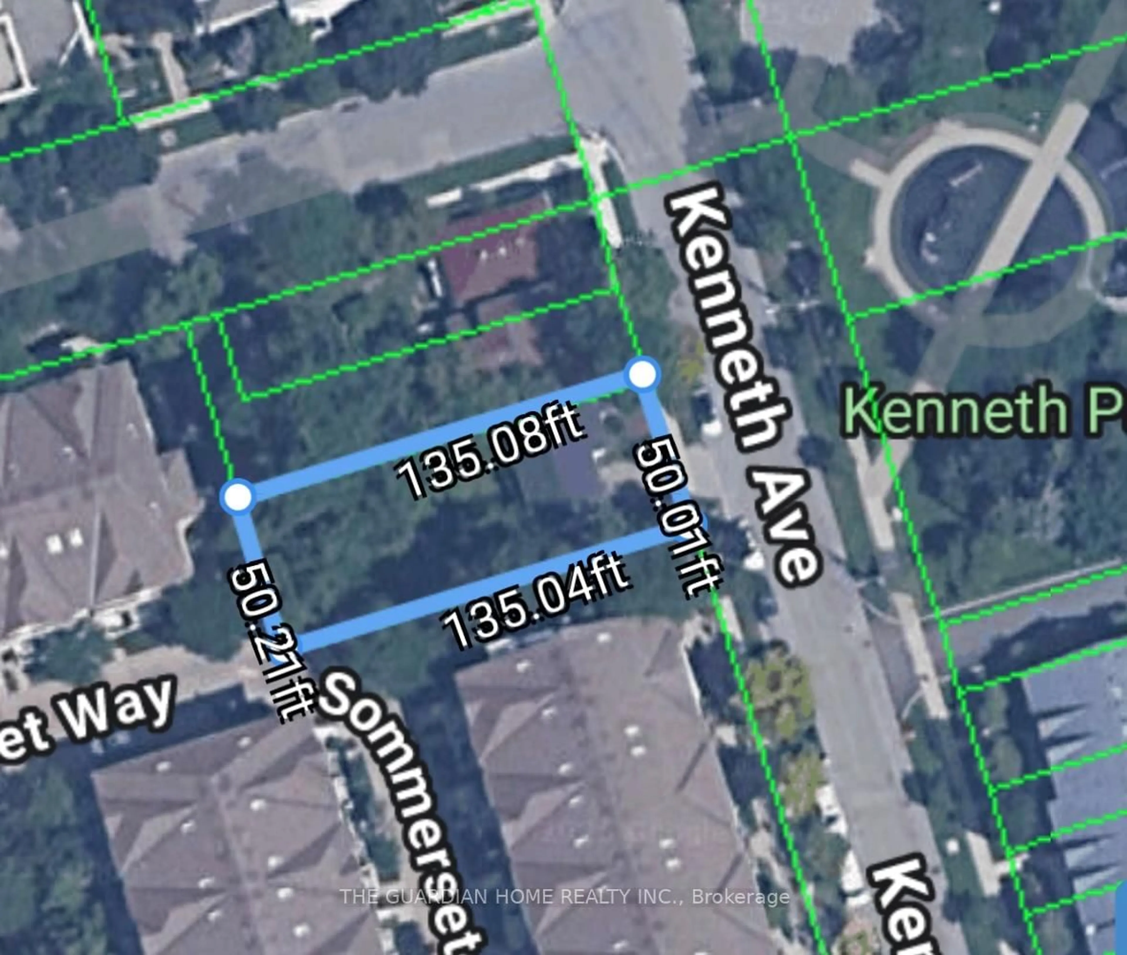 Picture of a map for 414 Kenneth Ave, Toronto Ontario M2N 4W1