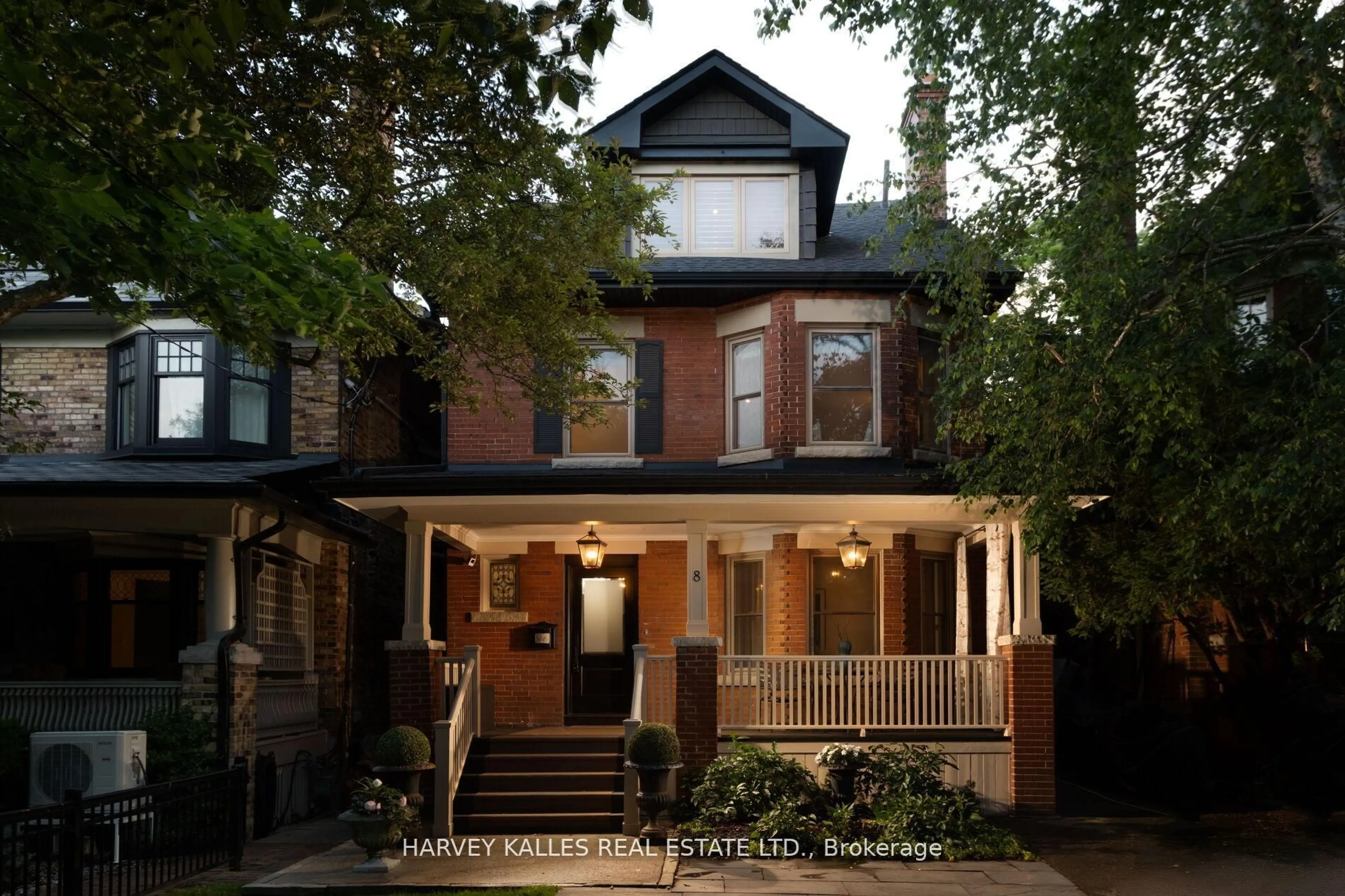 Home with brick exterior material, street for 8 Edgewood Cres, Toronto Ontario M4W 3A9