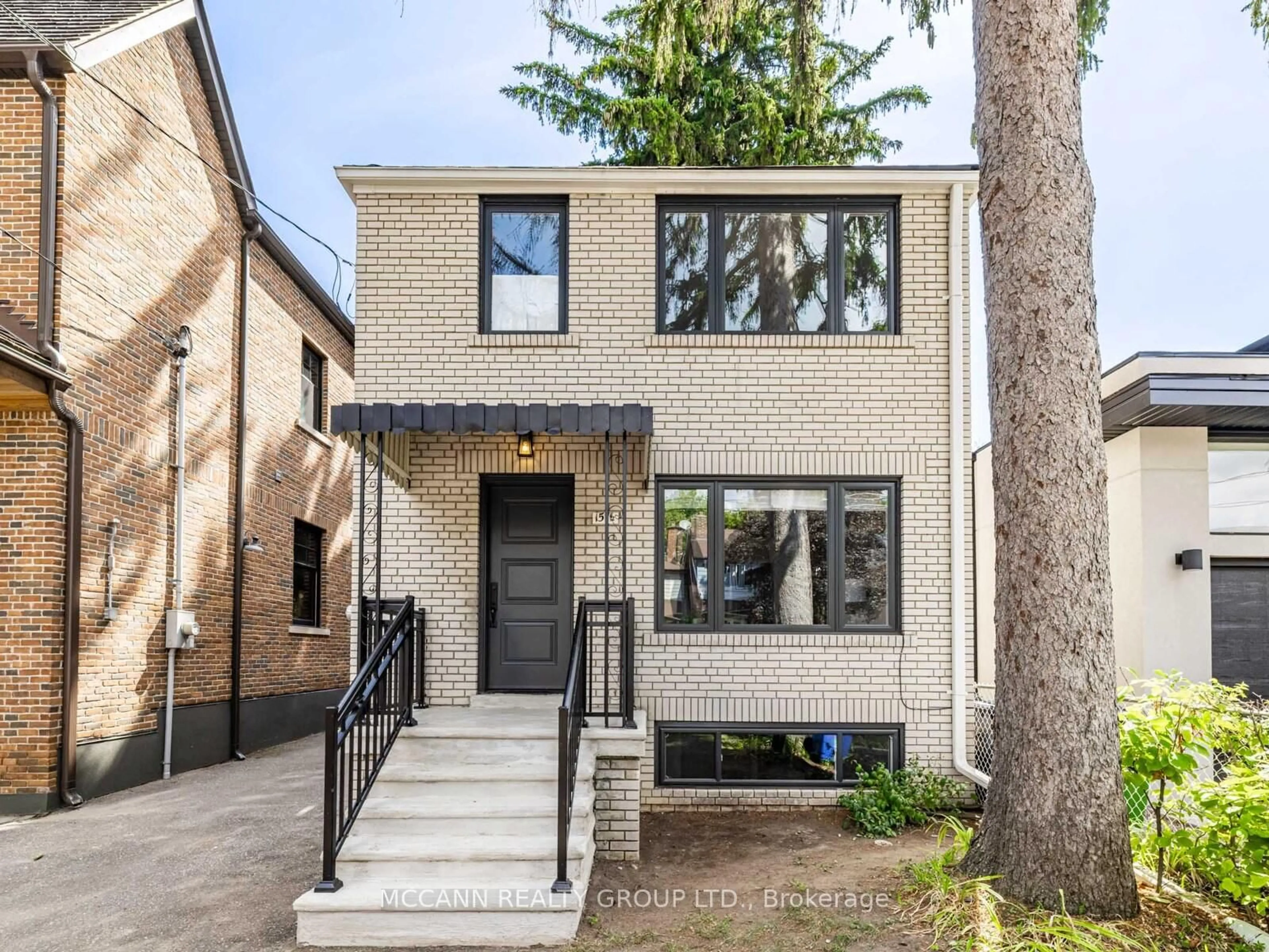 Home with brick exterior material, street for 157 1/2 Roslin Ave, Toronto Ontario M4N 1Z5