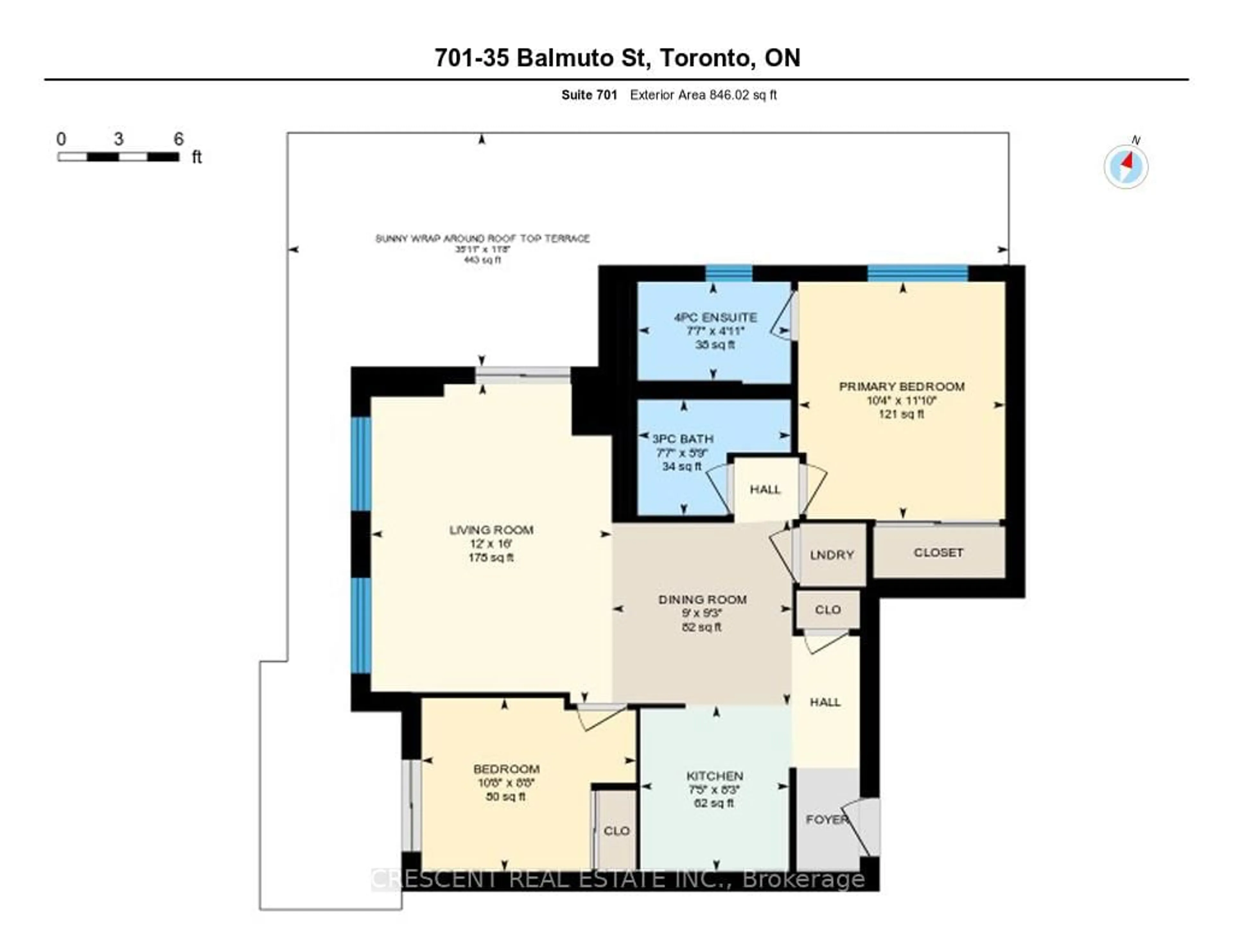 Floor plan for 35 Balmuto St #701, Toronto Ontario M4Y 0A3