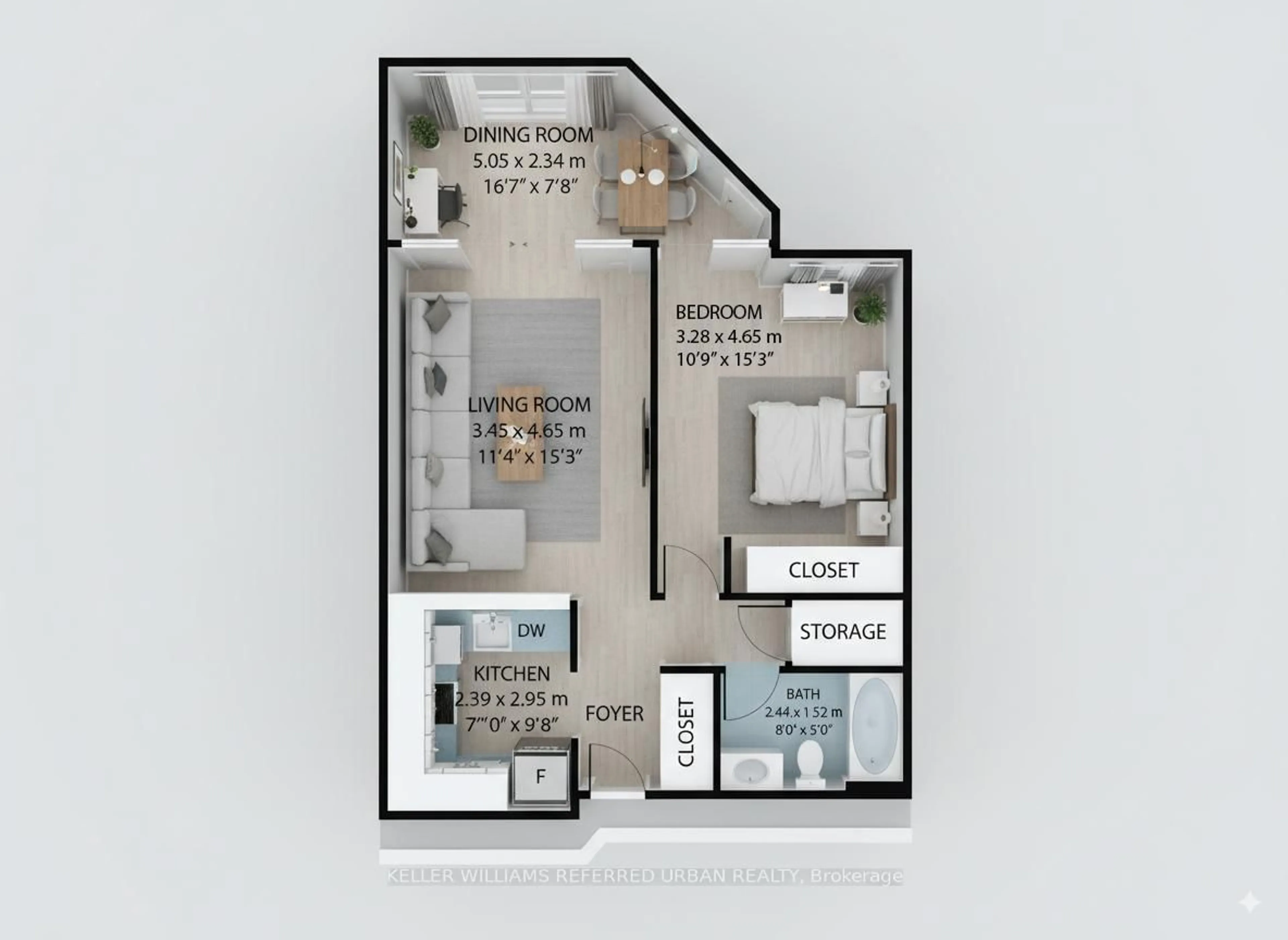 Floor plan for 705 King St #802, Toronto Ontario M5V 2W8