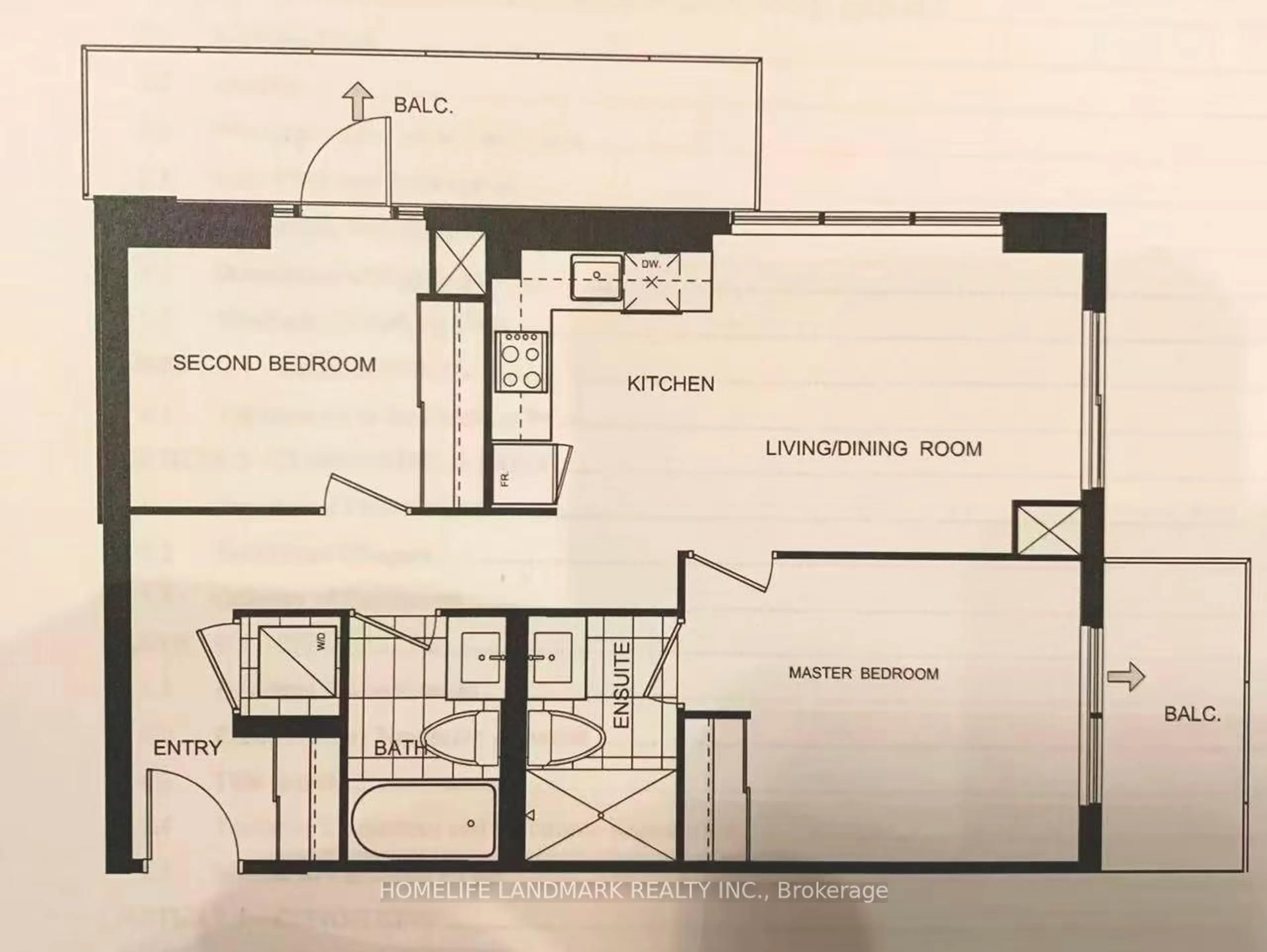 Floor plan for 7 Kenaston Gdns #806, Toronto Ontario M2K 0E9