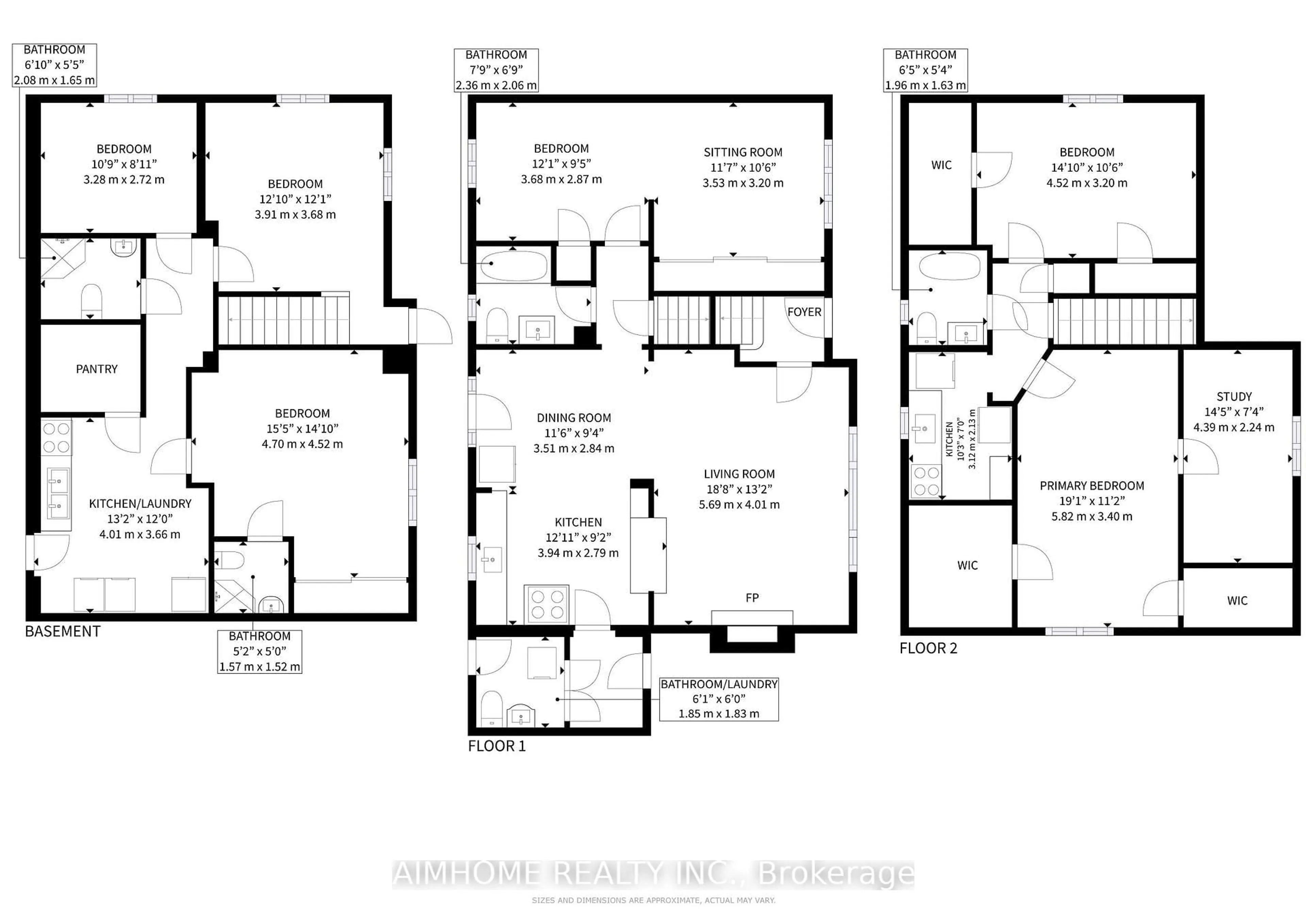 Floor plan for 61 Talbot Rd, Toronto Ontario M2M 1S1