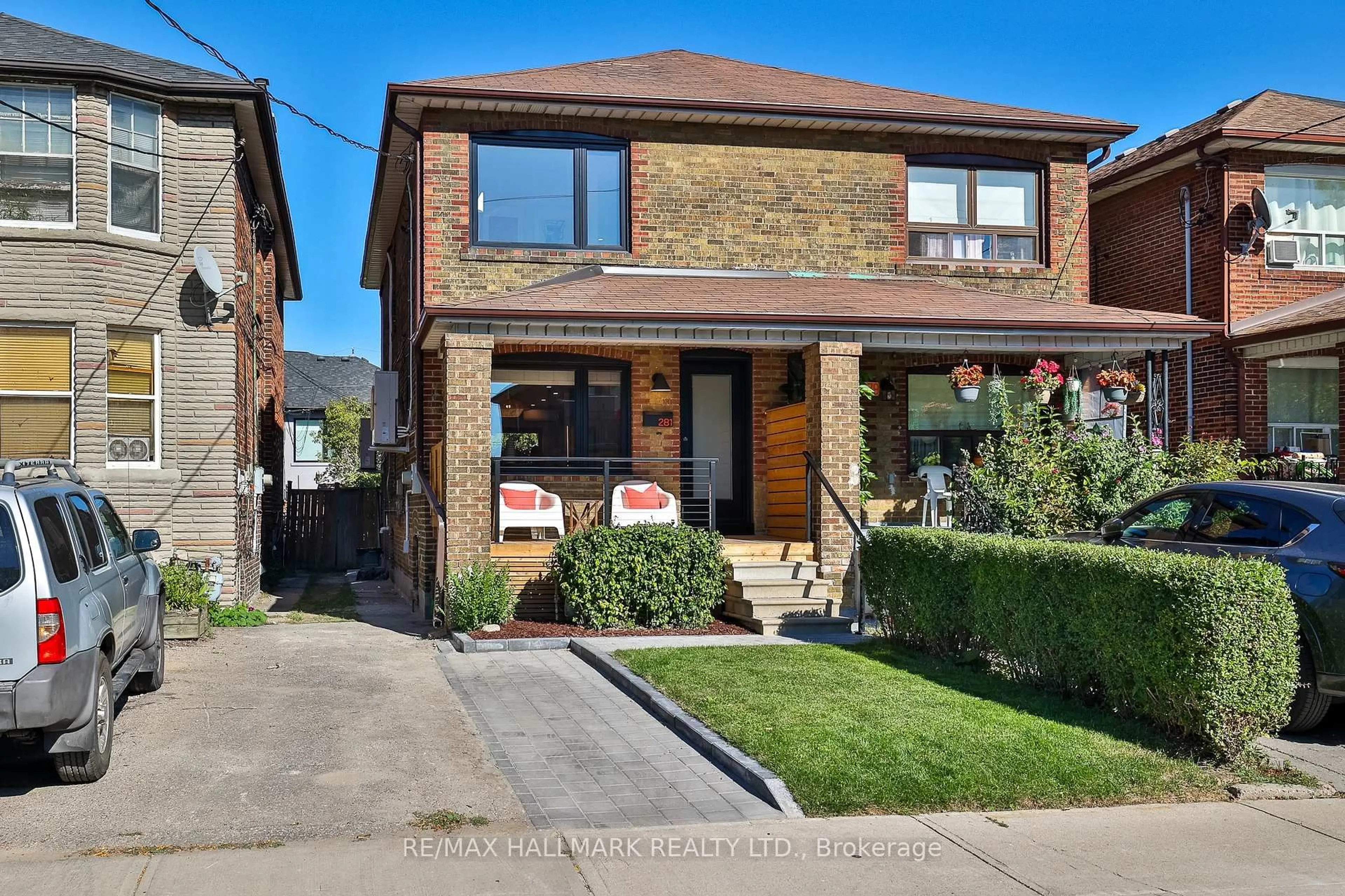 Home with brick exterior material, street for 281 Atlas Ave, Toronto Ontario M6C 3P8