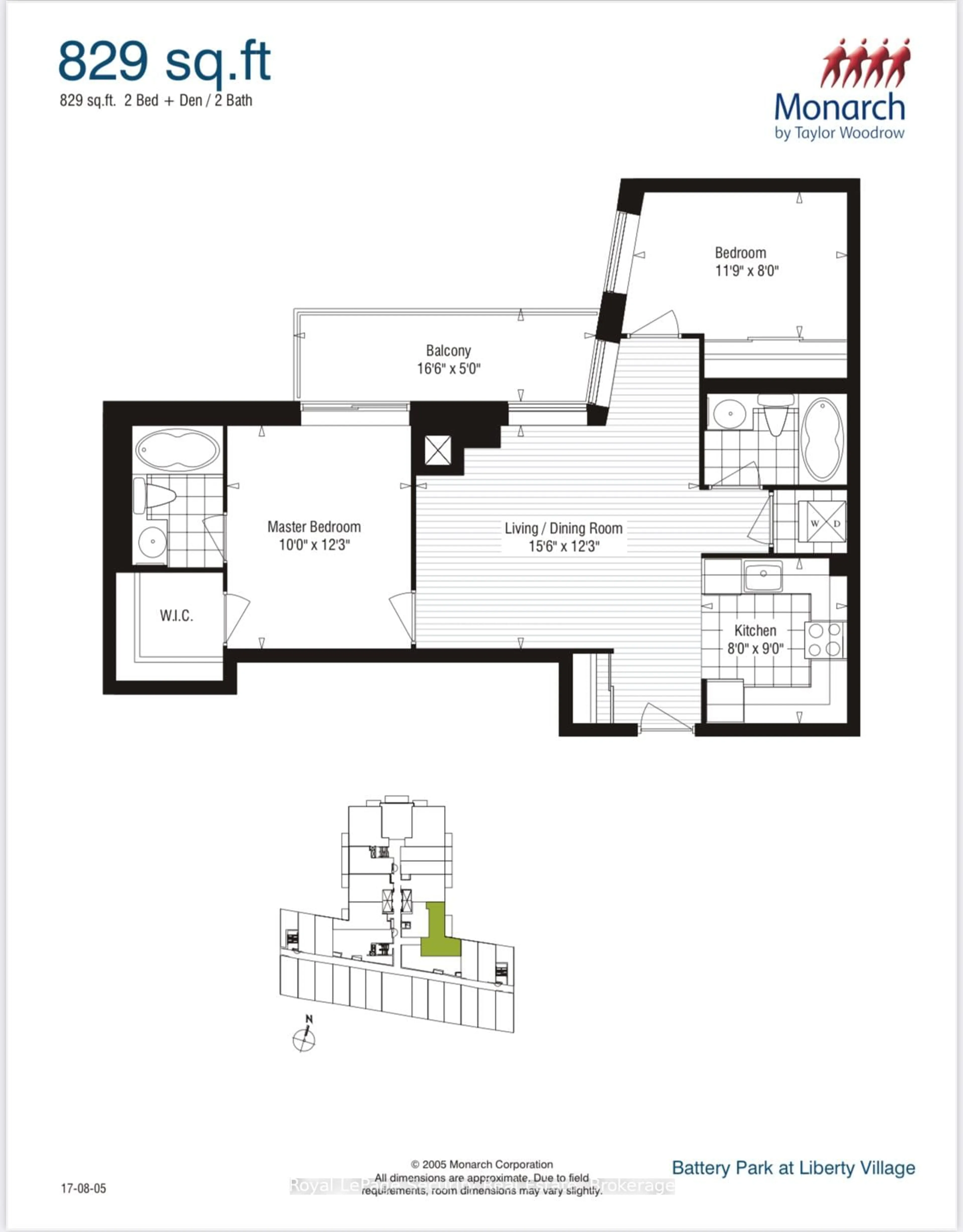 Floor plan for 50 Lynn Williams St #301, Toronto Ontario M6K 3R9
