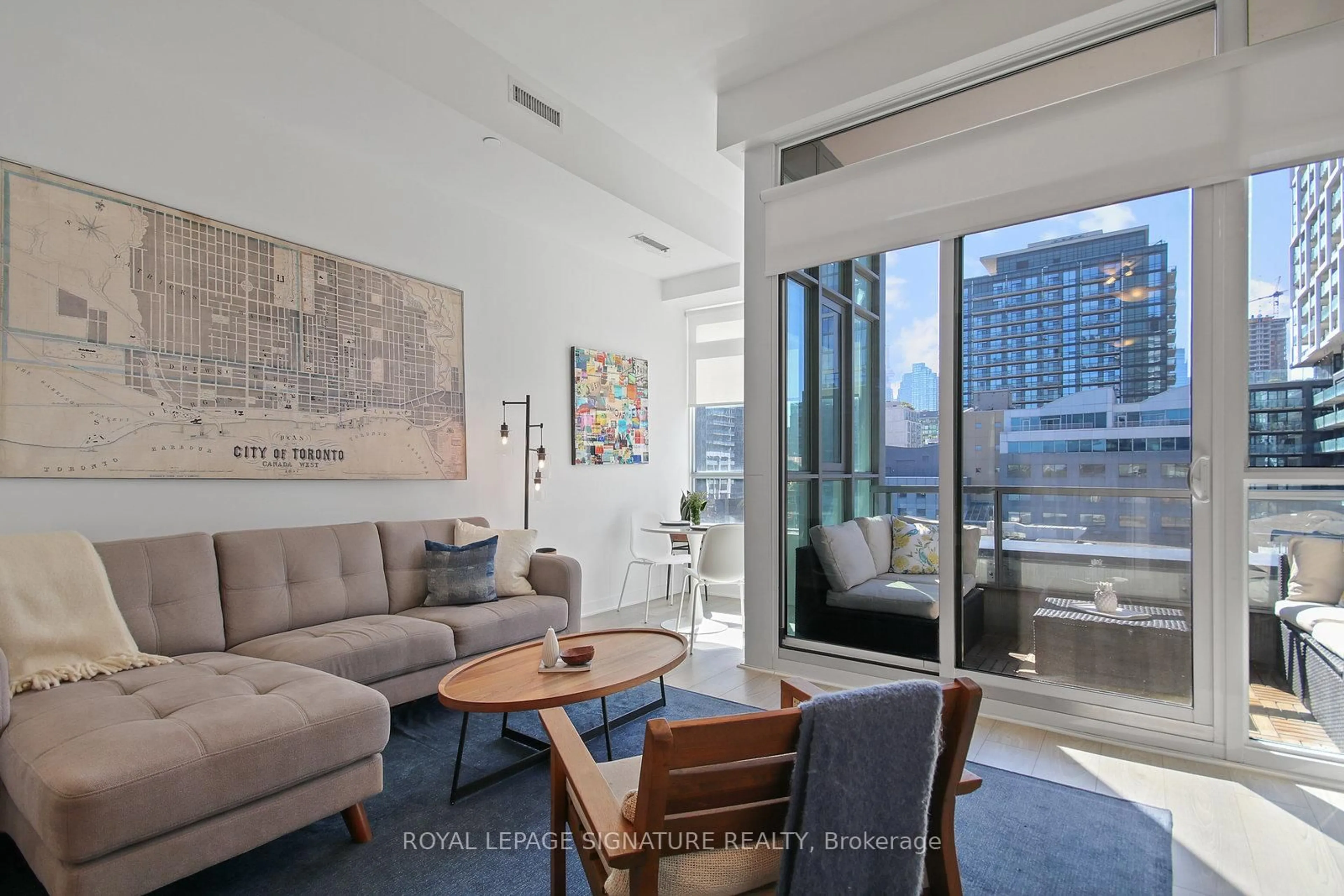 Living room with furniture, unknown for 120 Parliament St #523, Toronto Ontario M5A 0N6