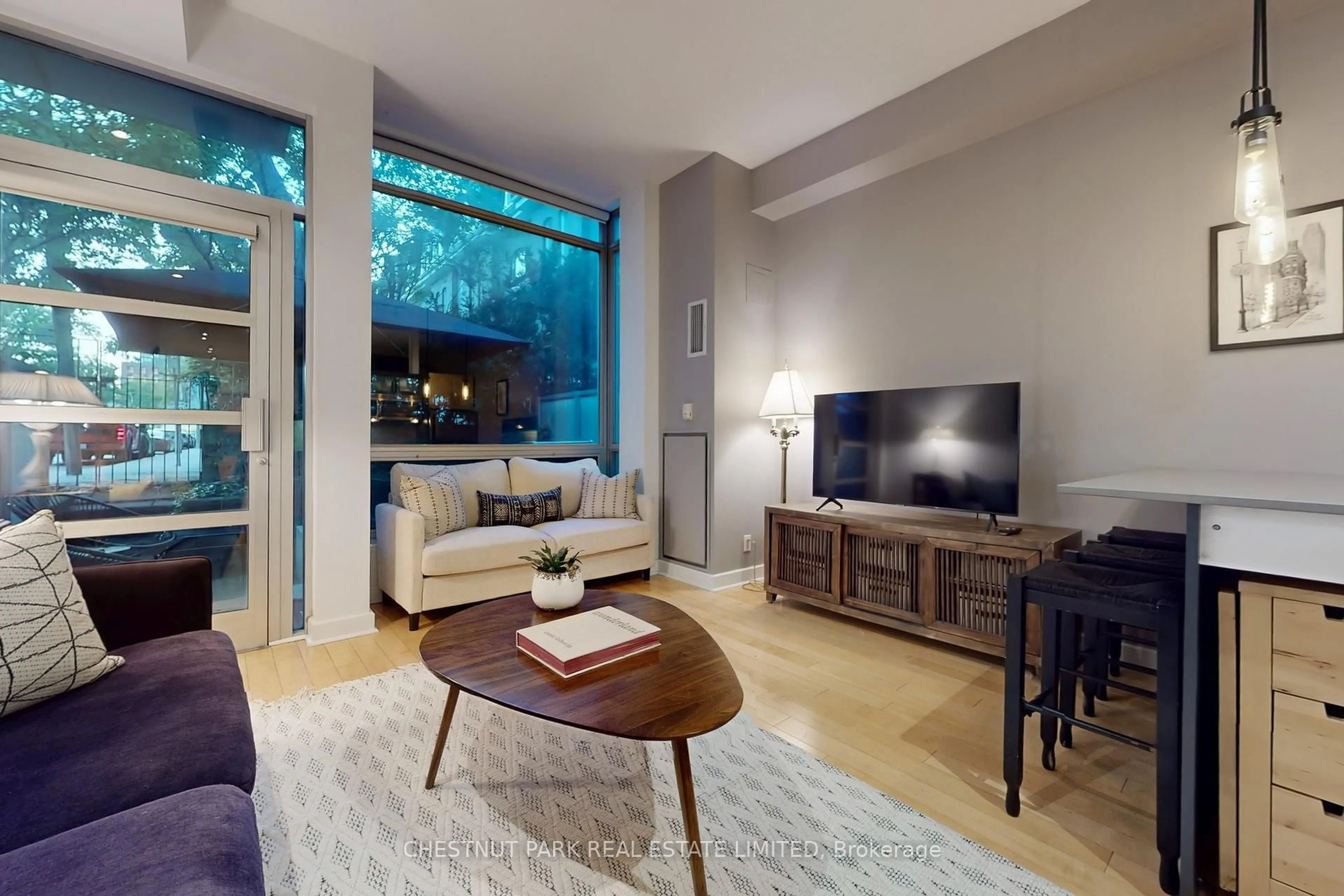 Living room with furniture, unknown for 350 Wellington St #G06, Toronto Ontario M5V 3W9