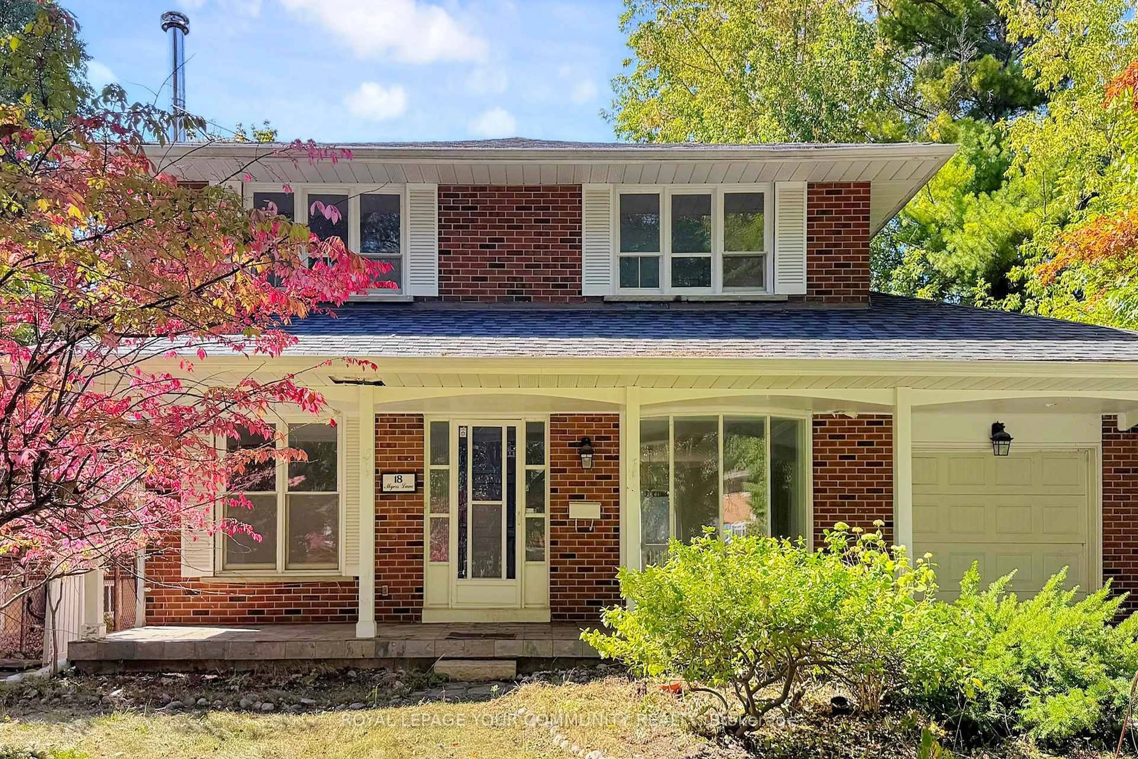 Home with brick exterior material, street for 18 Myers Lane, Toronto Ontario M2H 1P8