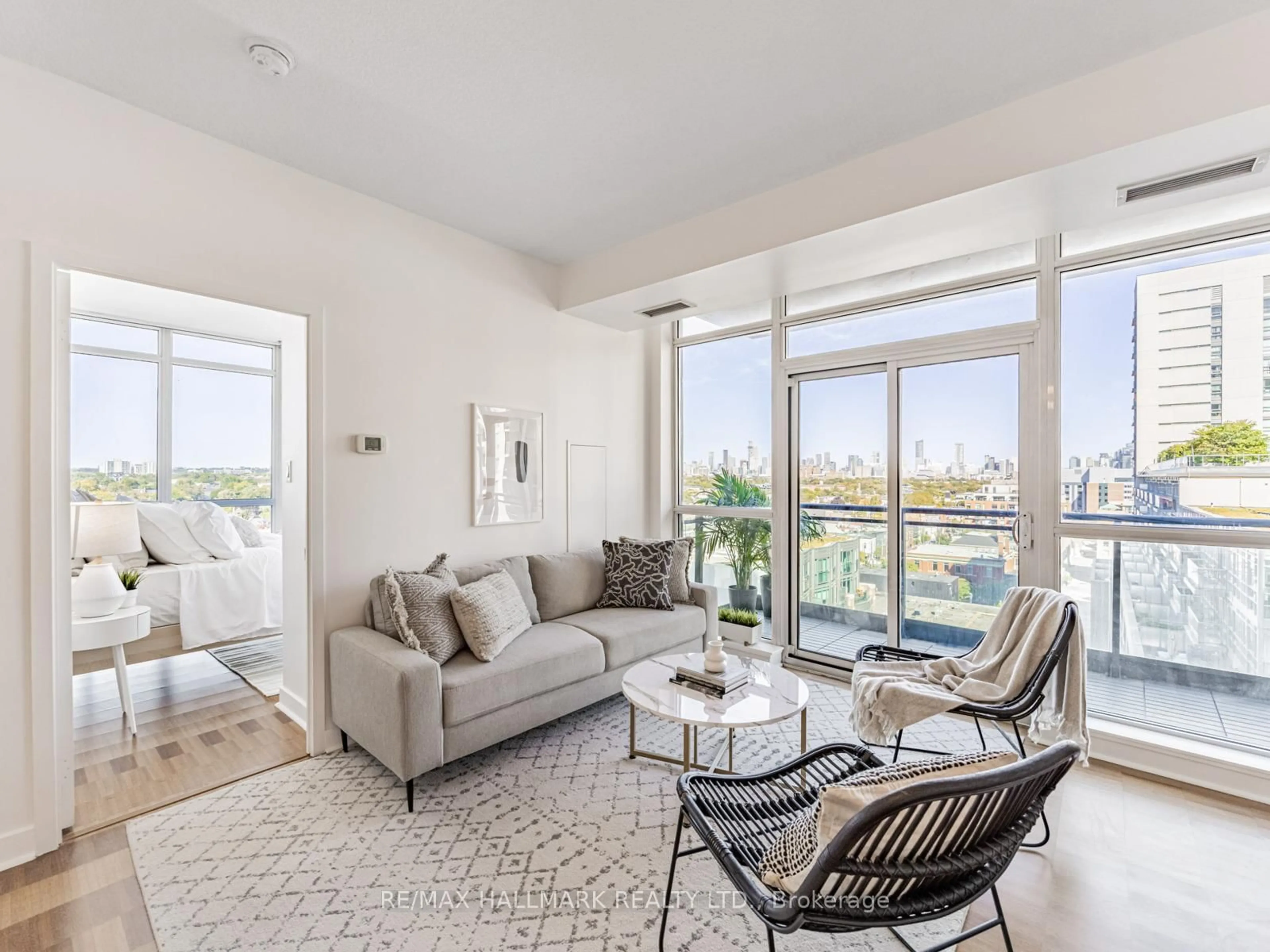 Living room with furniture, unknown for 1171 Queen St #1104, Toronto Ontario M6J 0A5