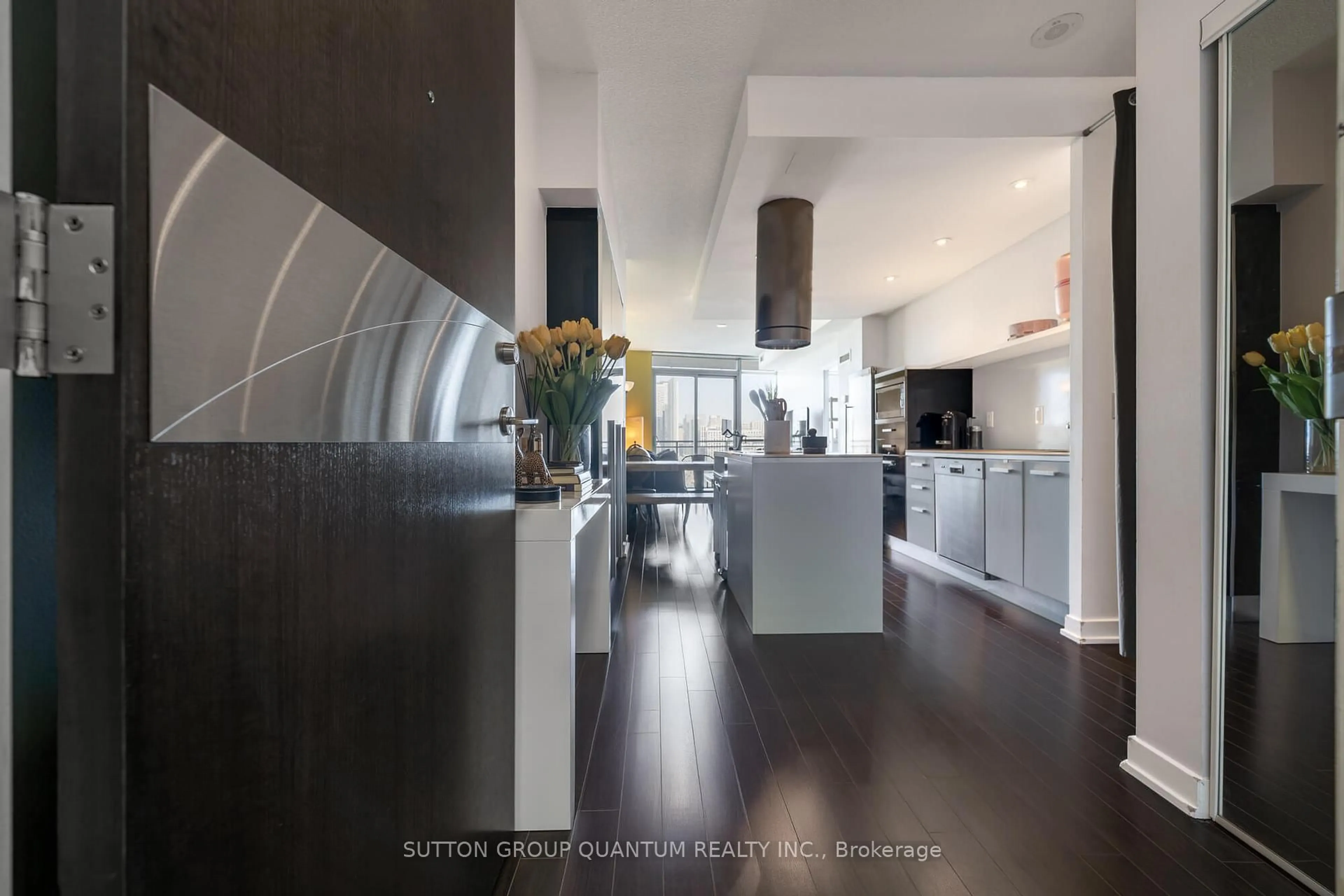 Contemporary kitchen, ceramic/tile floor for 38 Dan Leckie Way #1810, Toronto Ontario M5V 2V6