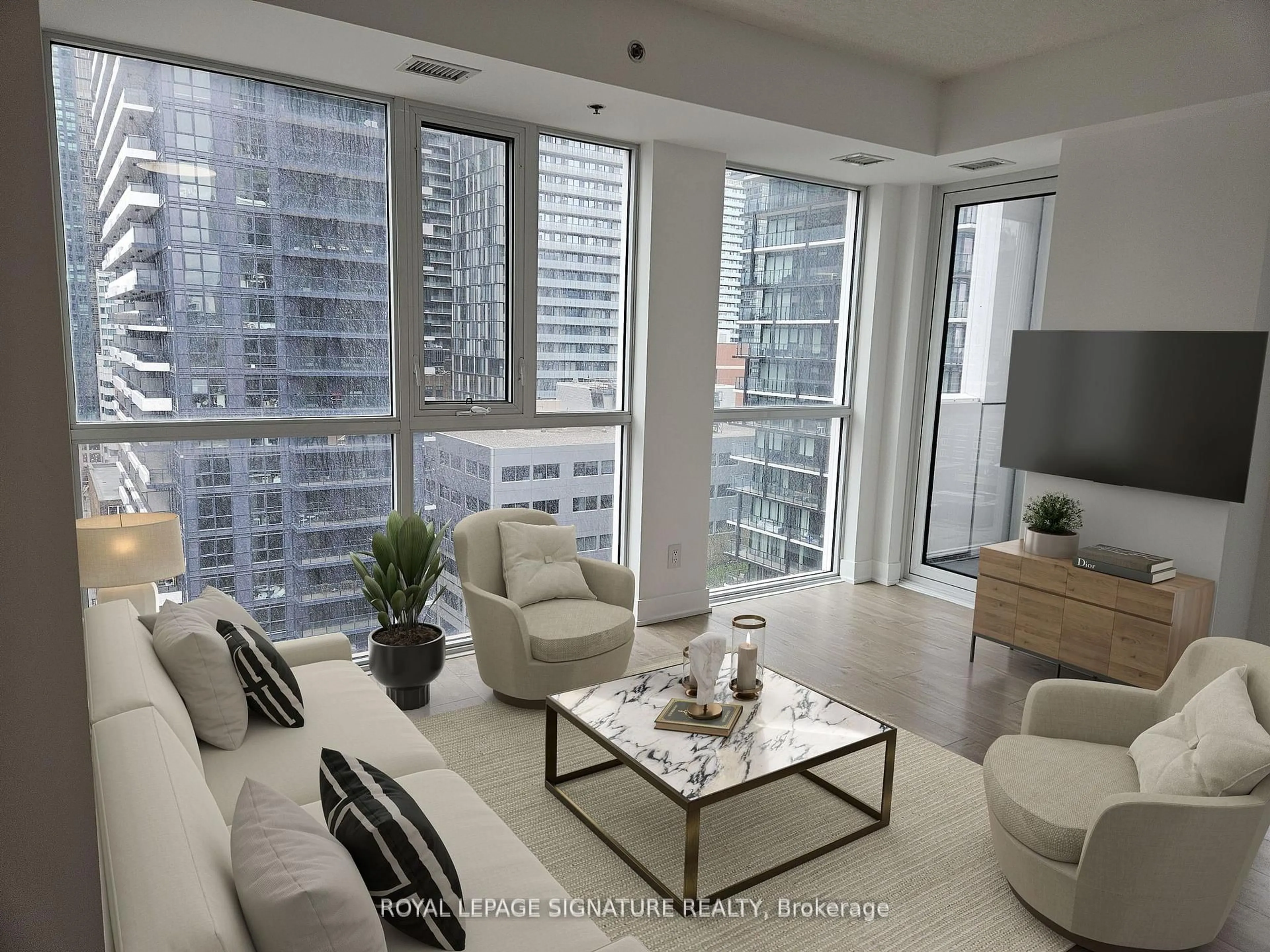 Living room with furniture, unknown for 318 Richmond St #1509, Toronto Ontario M5V 1X2