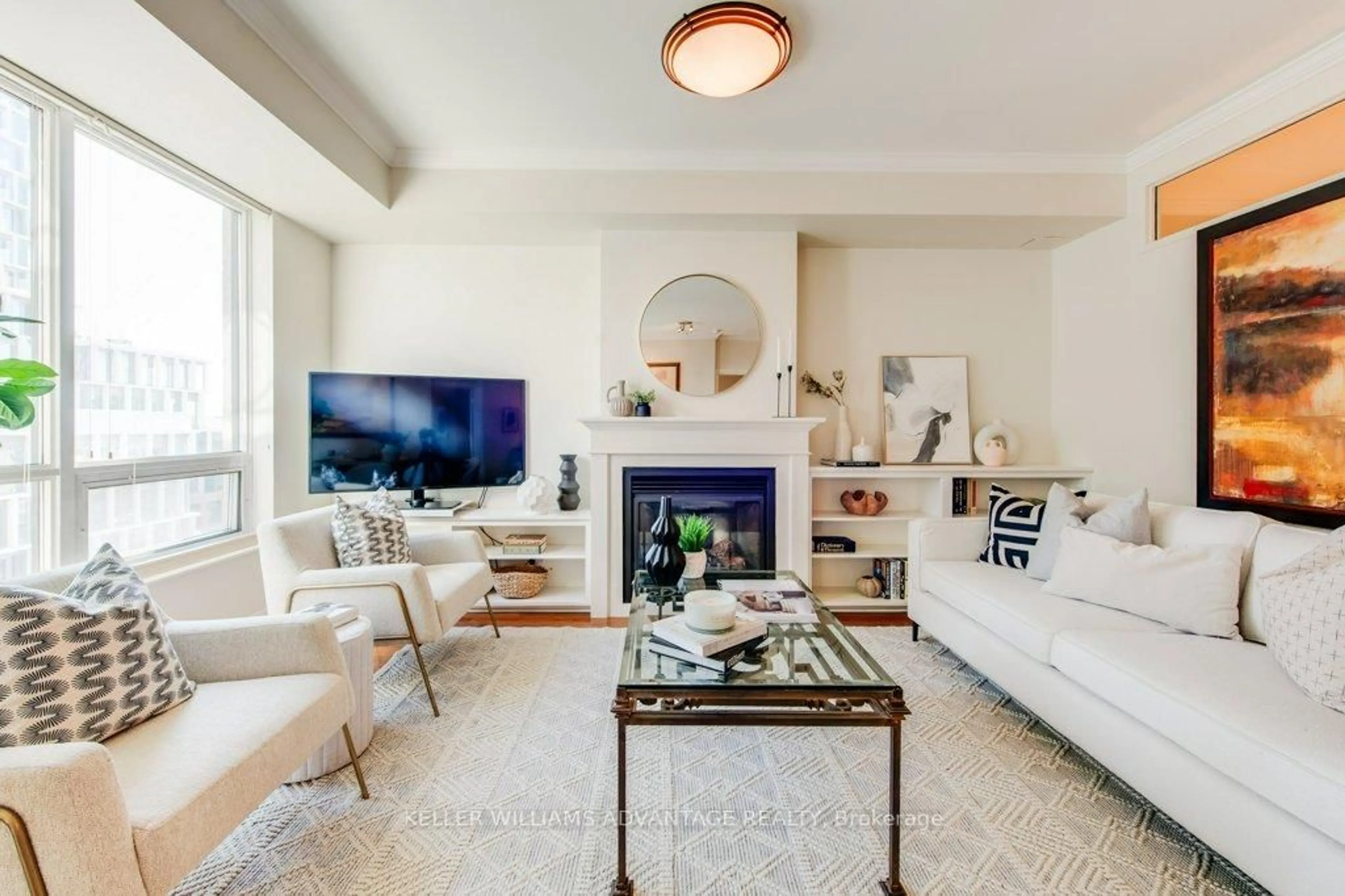 Living room with furniture, unknown for 20 Scrivener Sq #802, Toronto Ontario M4W 3X9