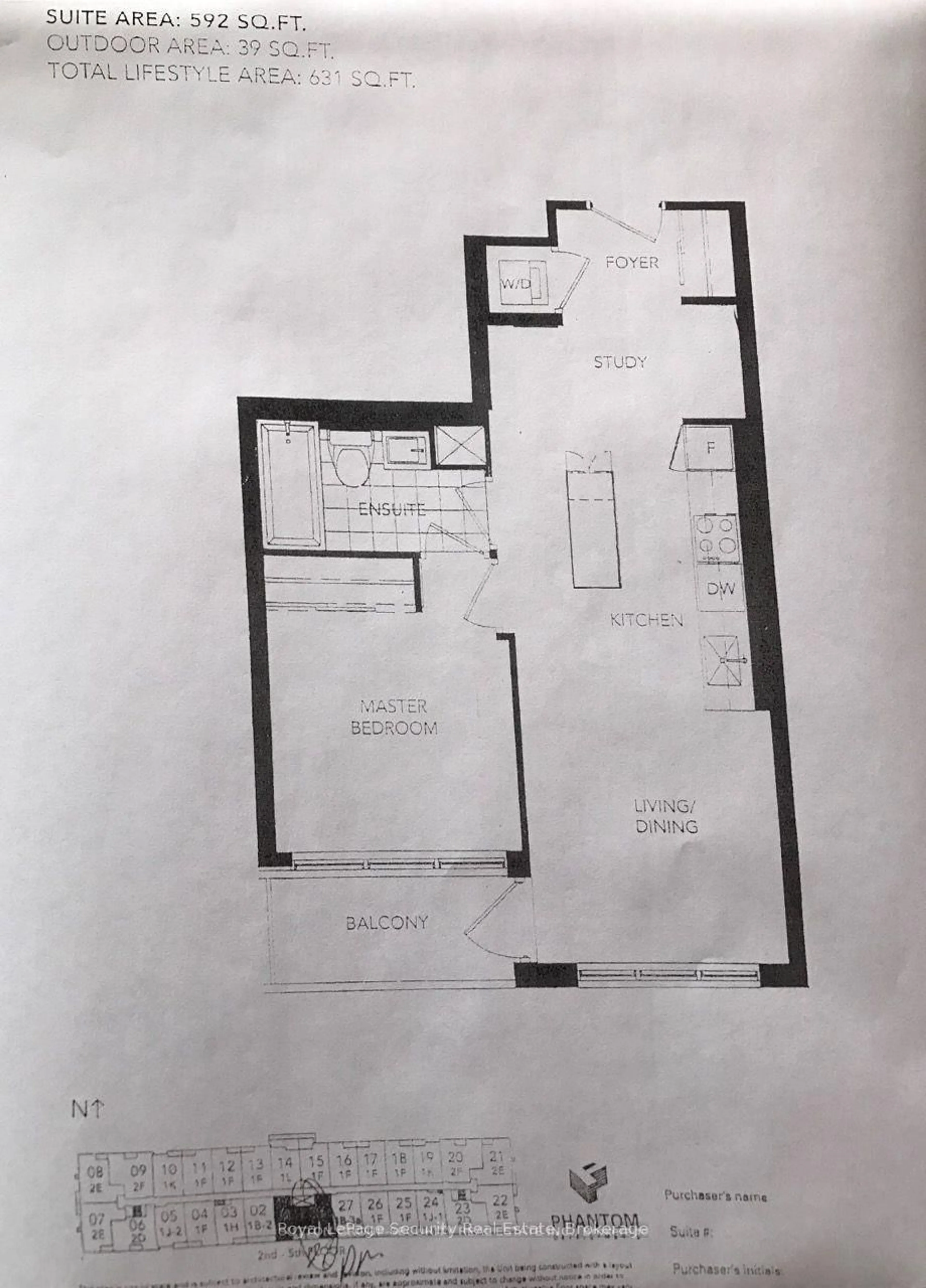 Floor plan for 399 Spring Garden Ave #328, Toronto Ontario M2N 3H6