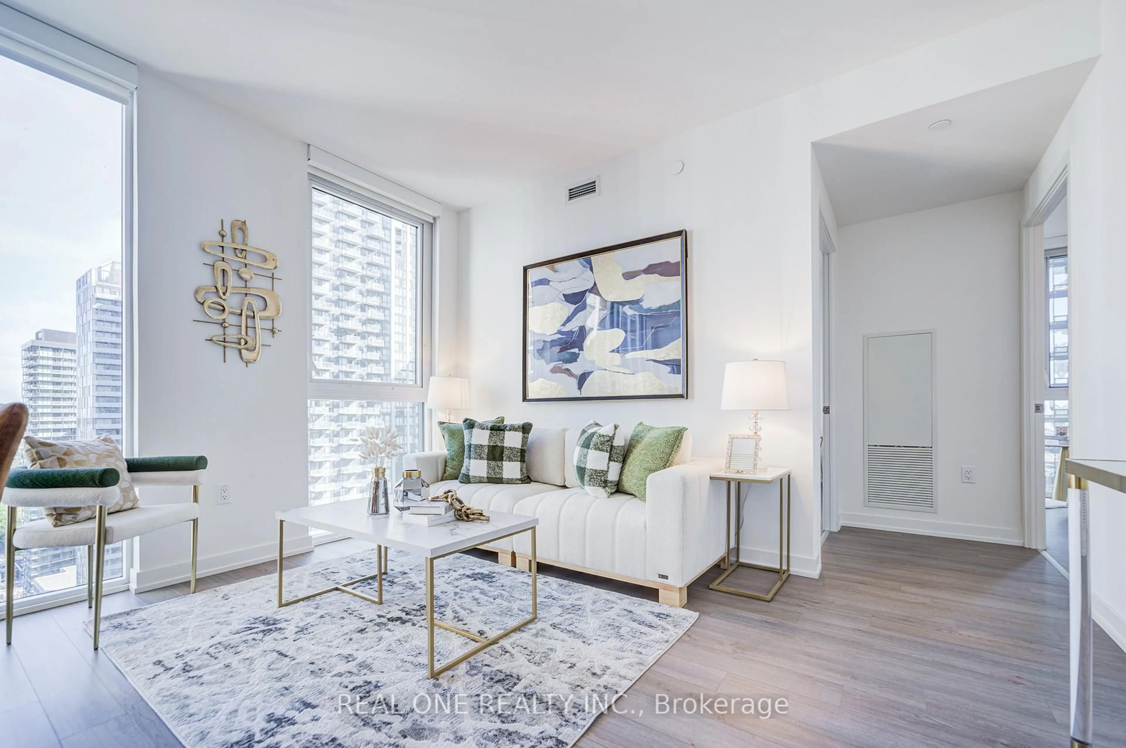 Living room with furniture, unknown for 357 King St #2803, Toronto Ontario M5V 0S7