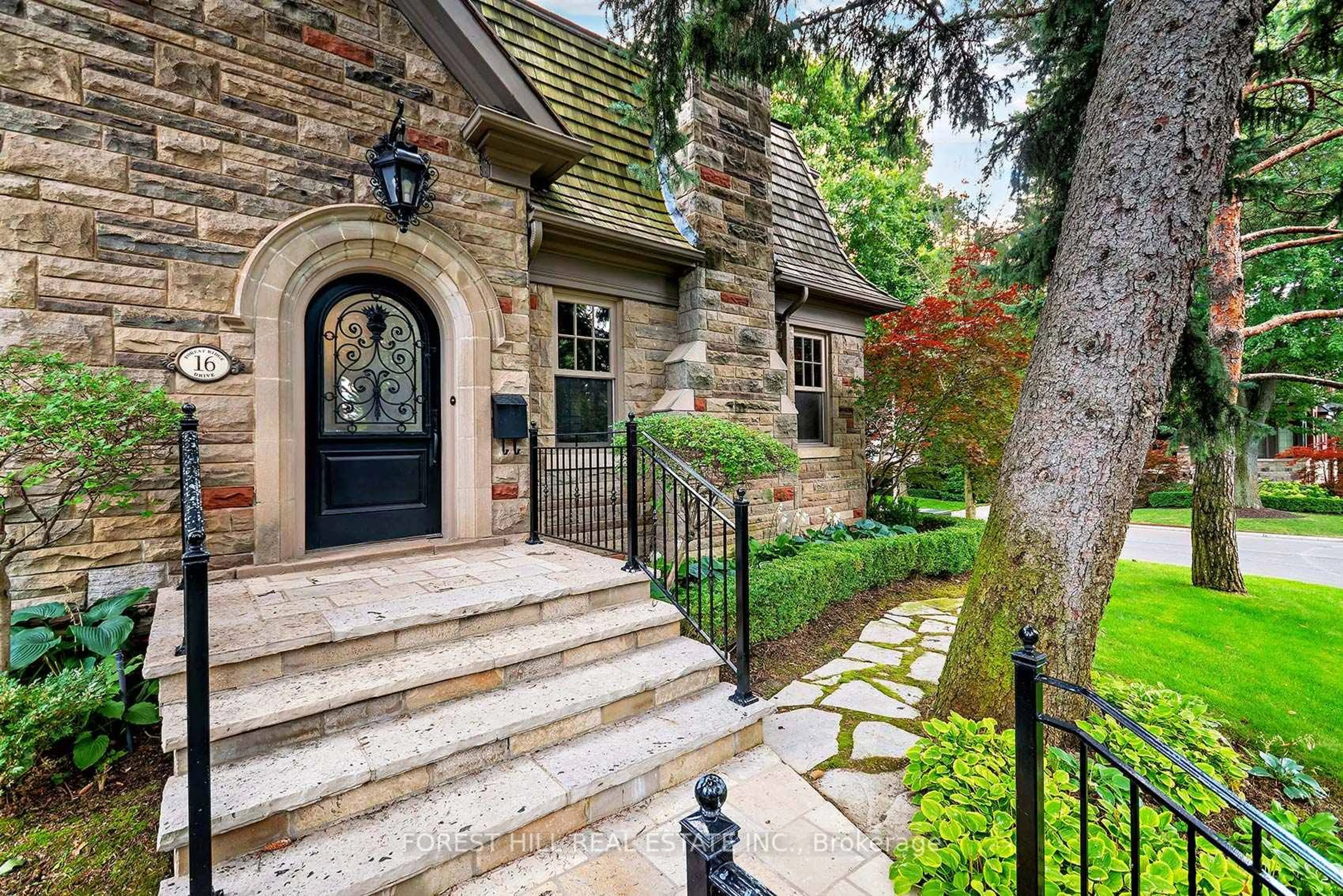 Home with brick exterior material, street for 16 Forest Ridge Dr, Toronto Ontario M6B 1H1