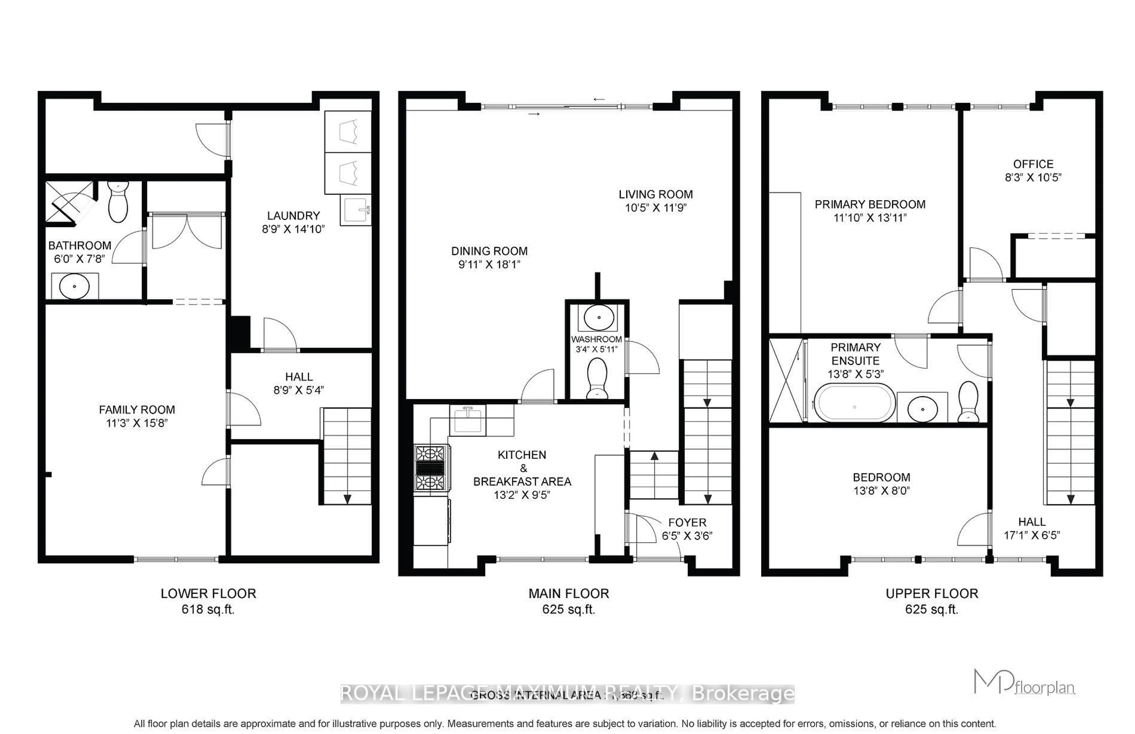 Floor plan for 90 George Henry Blvd #17, Toronto Ontario M2J 1E7