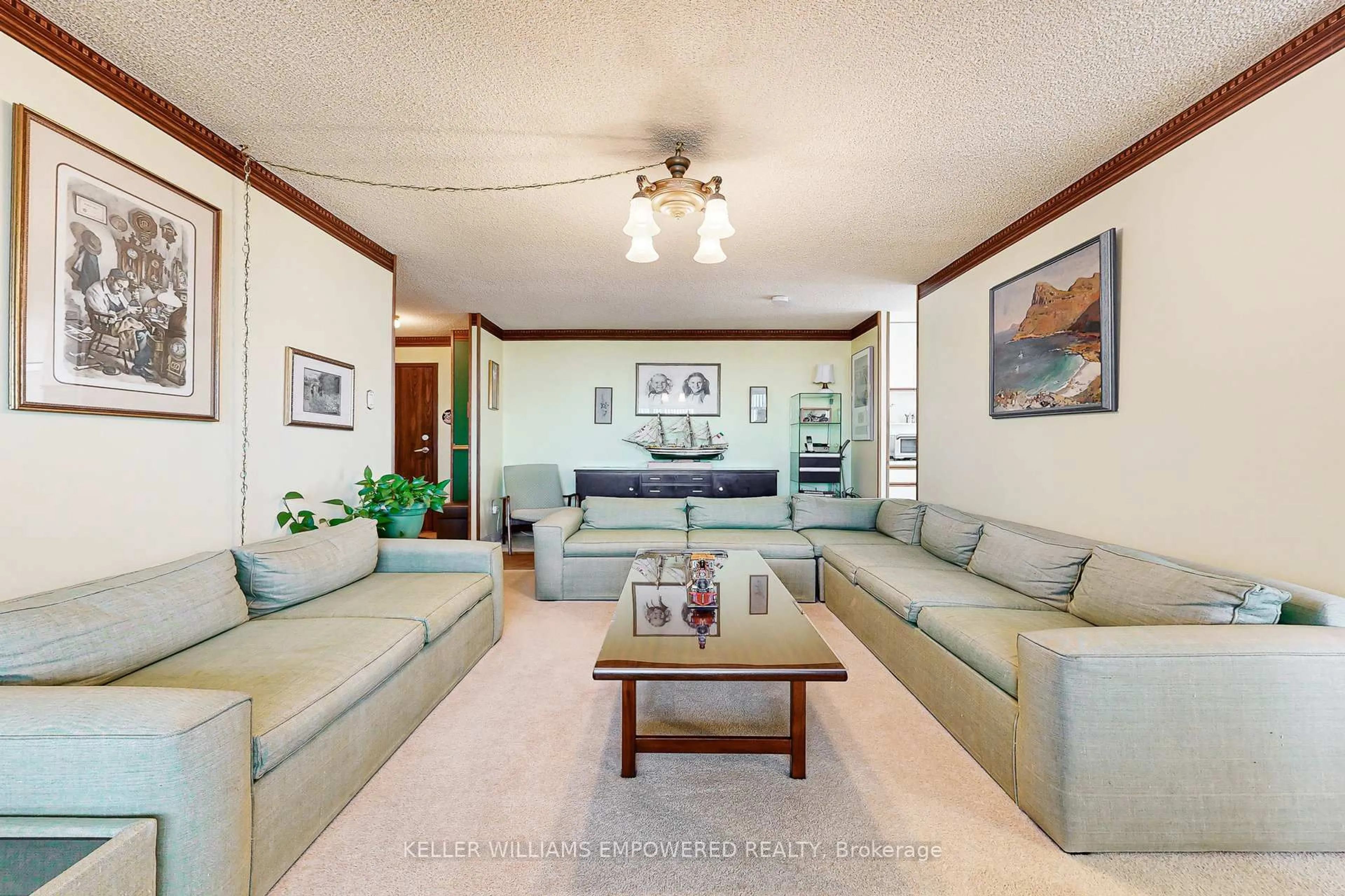 Living room with furniture, unknown for 100 Antibes Dr #2307, Toronto Ontario M2R 3N1
