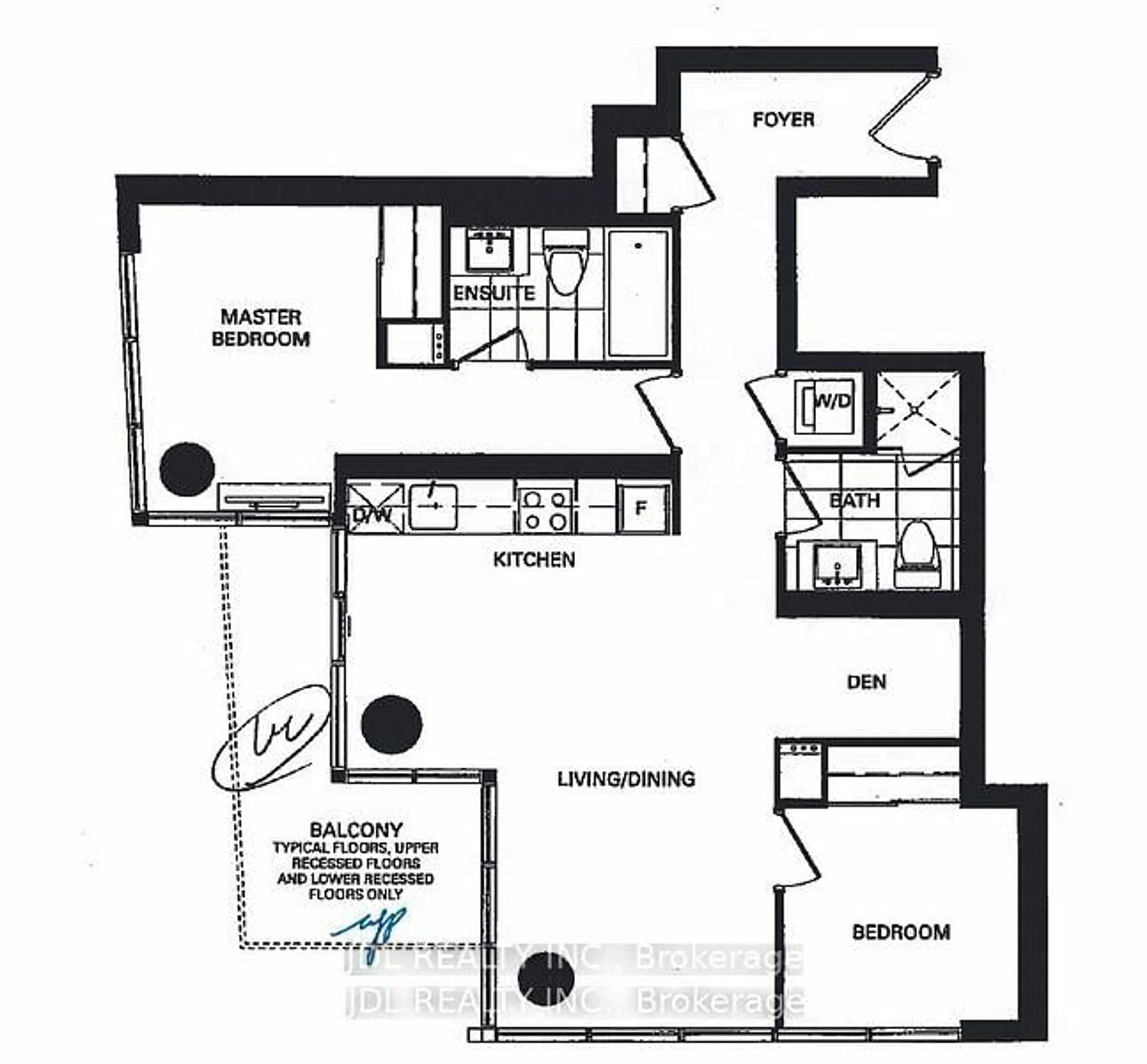 Floor plan for 125 Blue Jays Way #1602, Toronto Ontario M5V 0C4