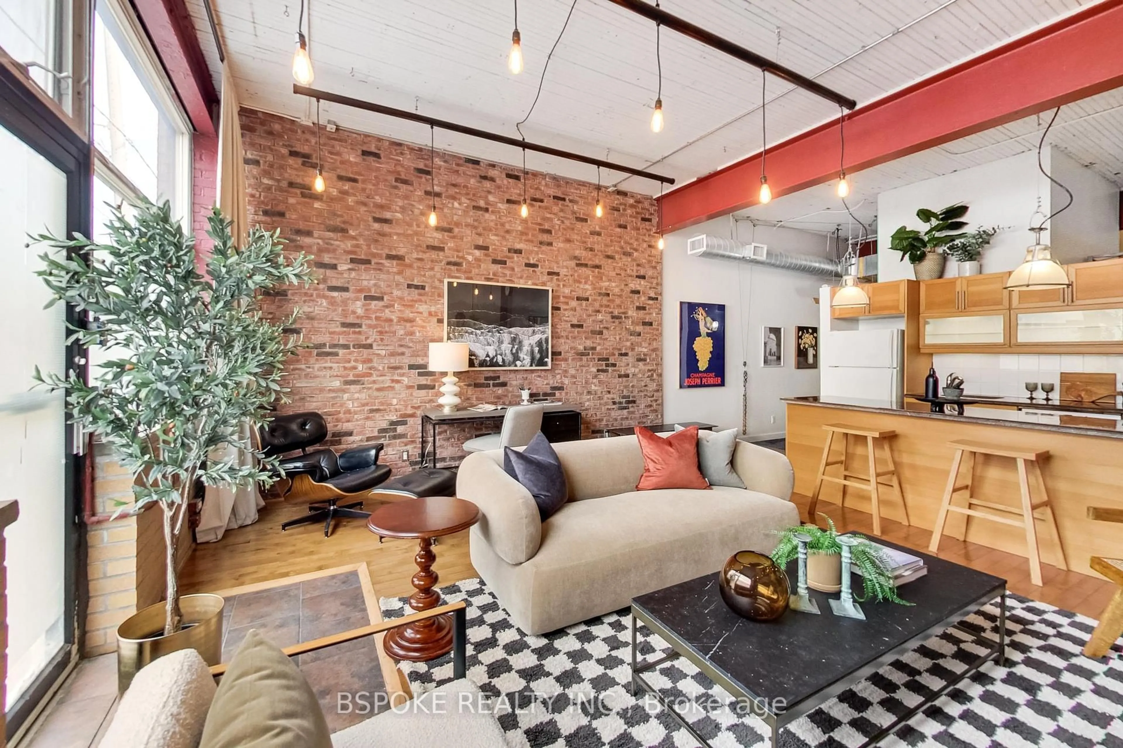 Living room with furniture, unknown for 365 Dundas St #115, Toronto Ontario M5A 4R9