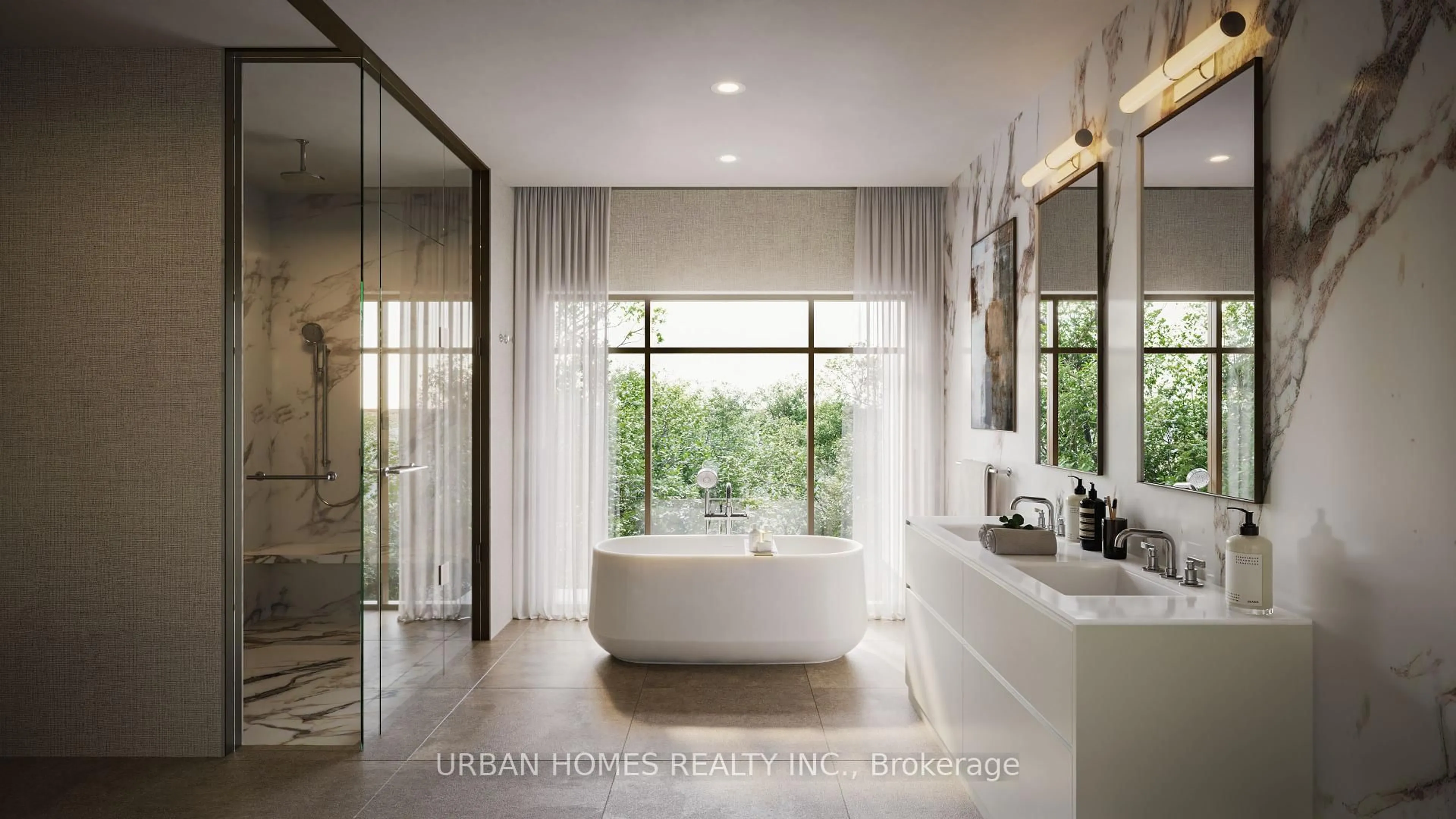 Contemporary bathroom, ceramic/tile floor for 33 Chatsworth Dr #LPH2, Toronto Ontario M4R 1R6